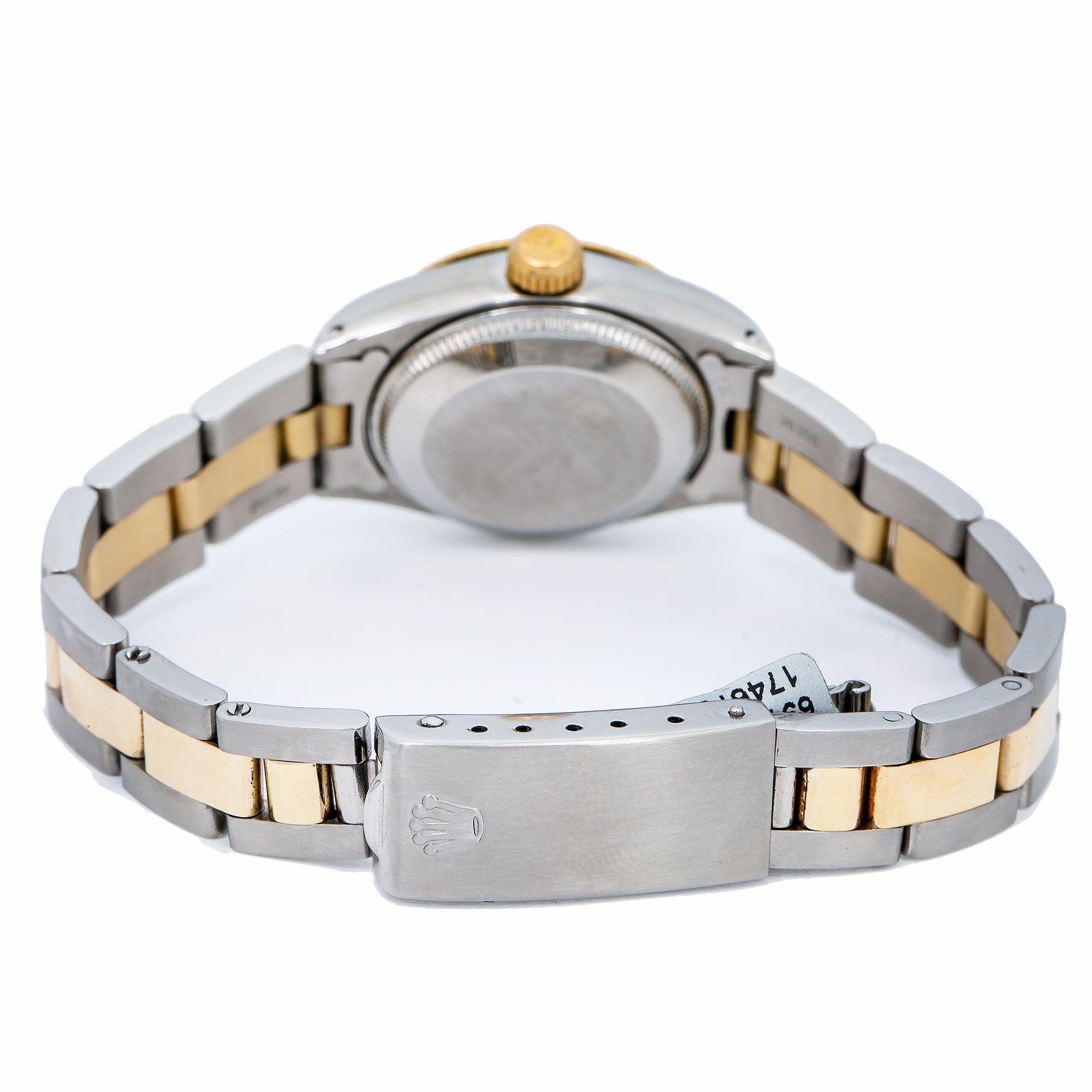 Rolex DateJust 26MM Black Diamond Dial With Two Tone Oyster Bracelet