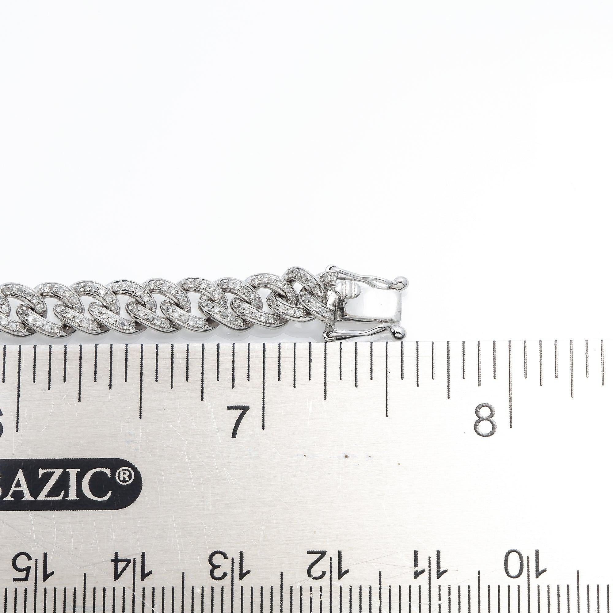 6MM MIAMI CUBAN BRACELET WITH DIAMONDS