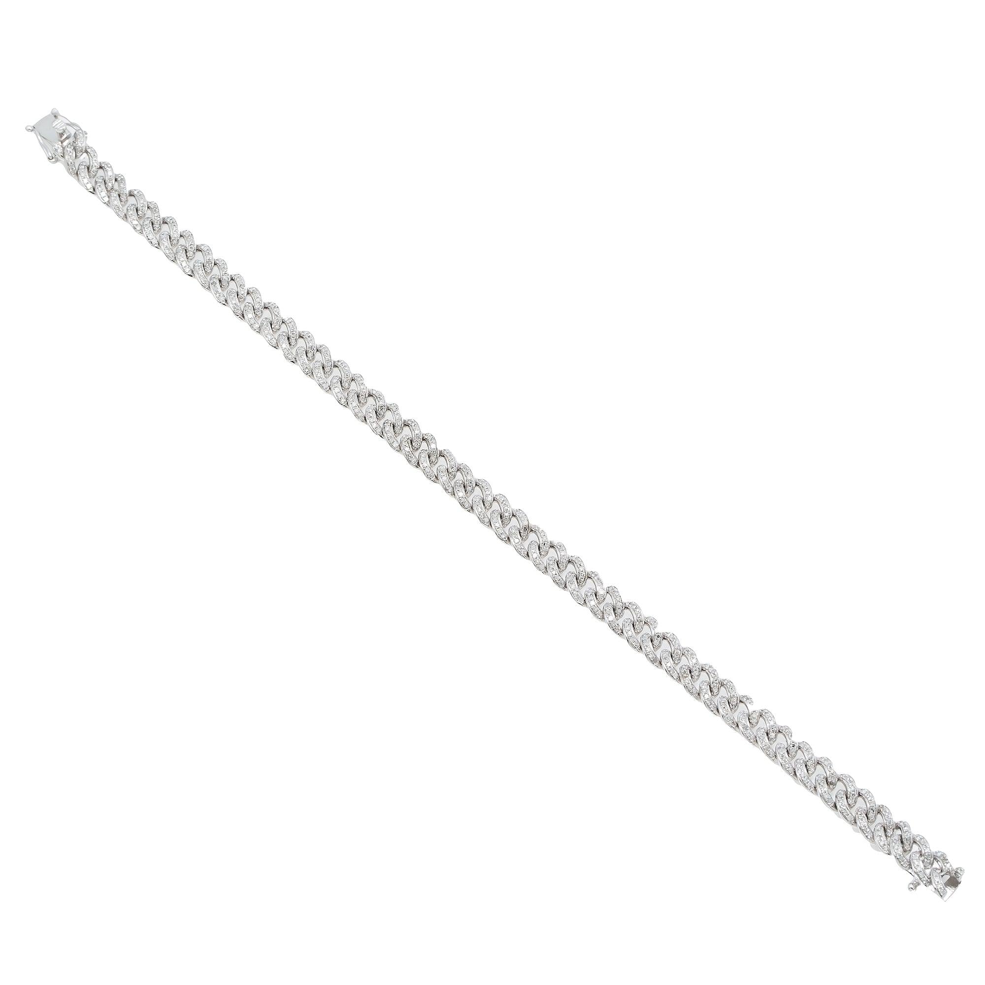 6MM MIAMI CUBAN BRACELET WITH DIAMONDS