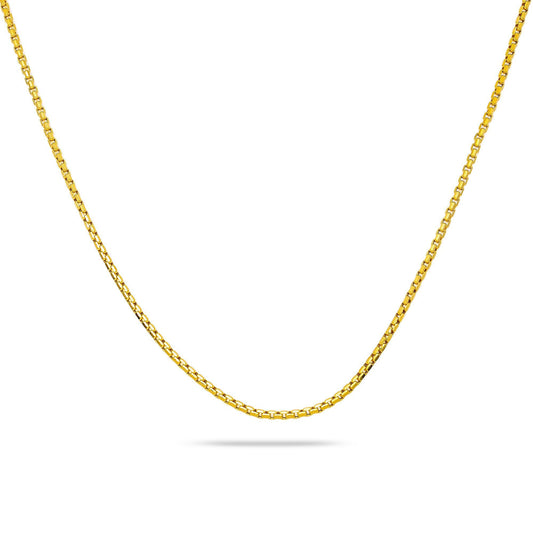 10k Yellow Gold 2.3mm Hollow Box Chain Available In Sizes 18"-28"