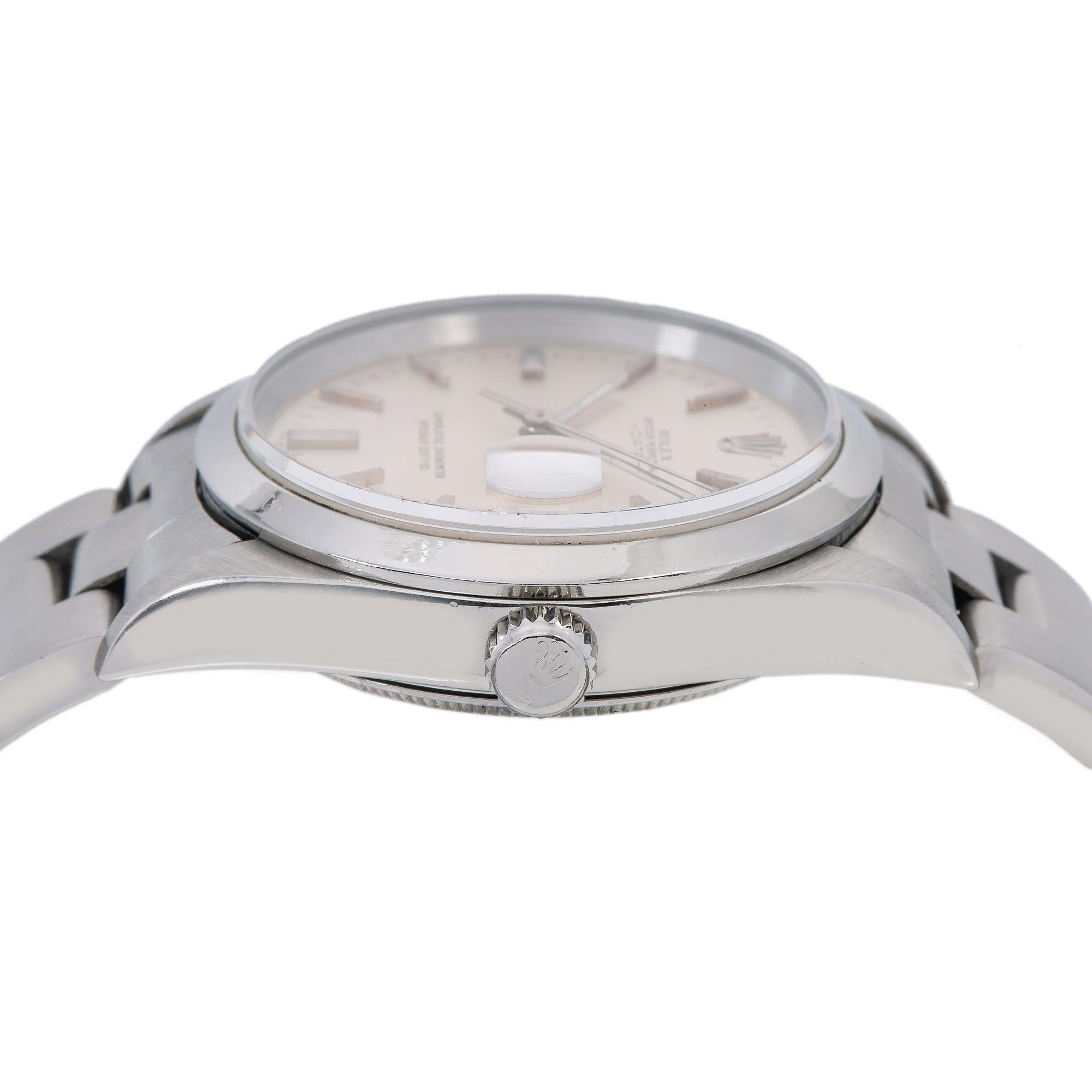 Rolex Oyster Perpetual Date 34MM Silver Dial With Stainless Steel Oyster Bracelet