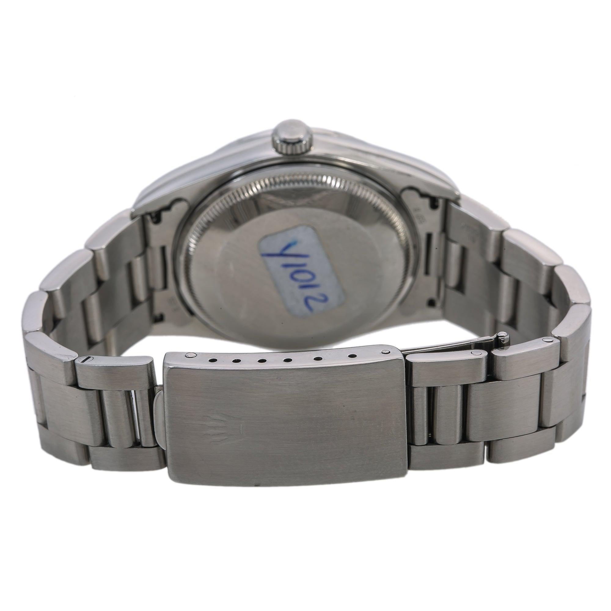Rolex Oyster Perpetual Date 34MM Silver Dial With Stainless Steel Oyster Bracelet
