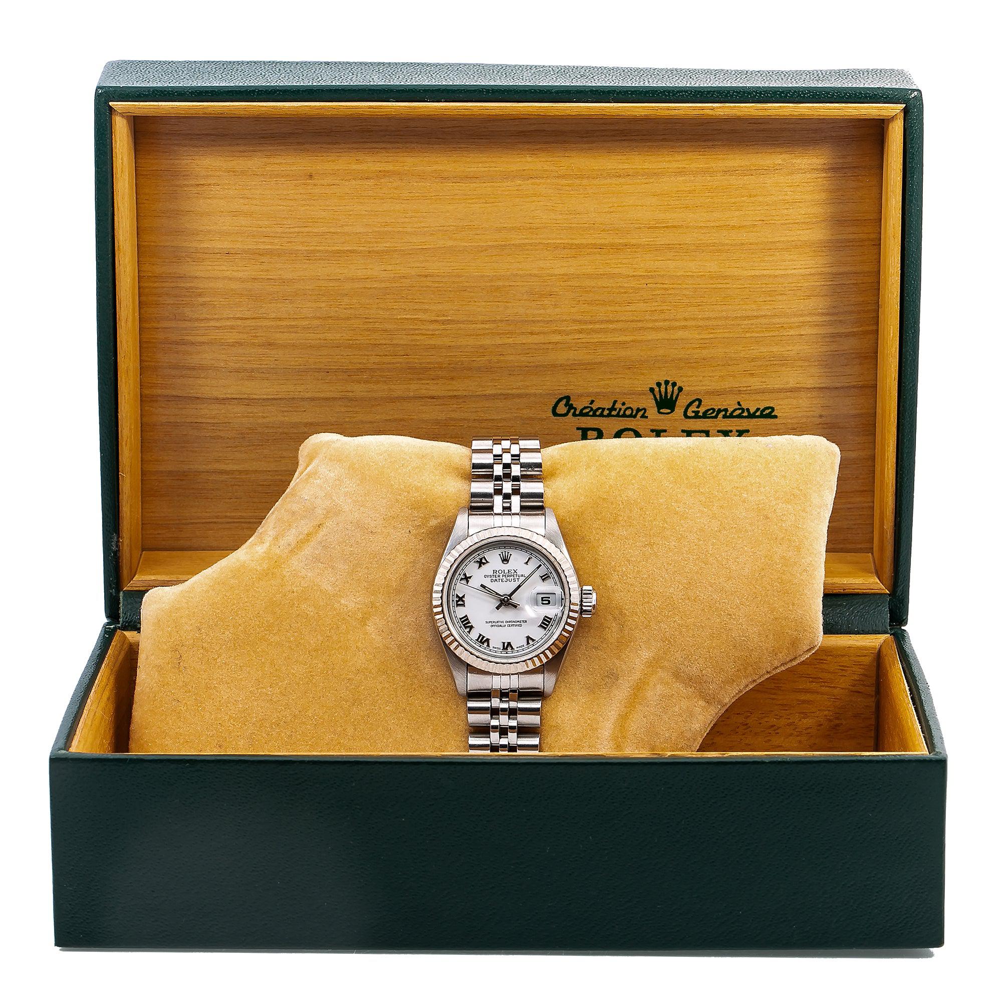 Rolex Lady-Datejust 69174 26MM White Dial With Stainless Steel Jubilee Bracelet