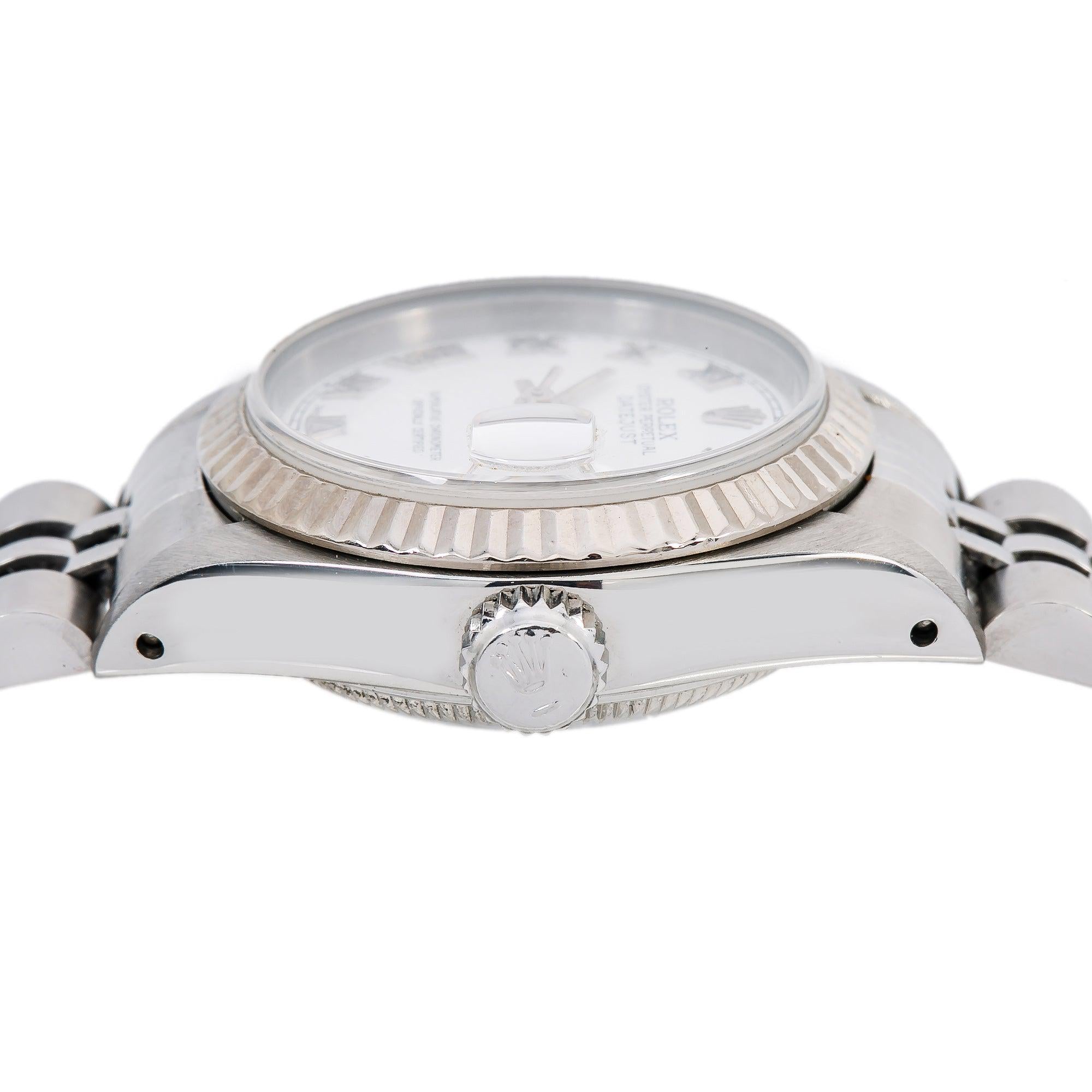 Rolex Lady-Datejust 69174 26MM White Dial With Stainless Steel Jubilee Bracelet