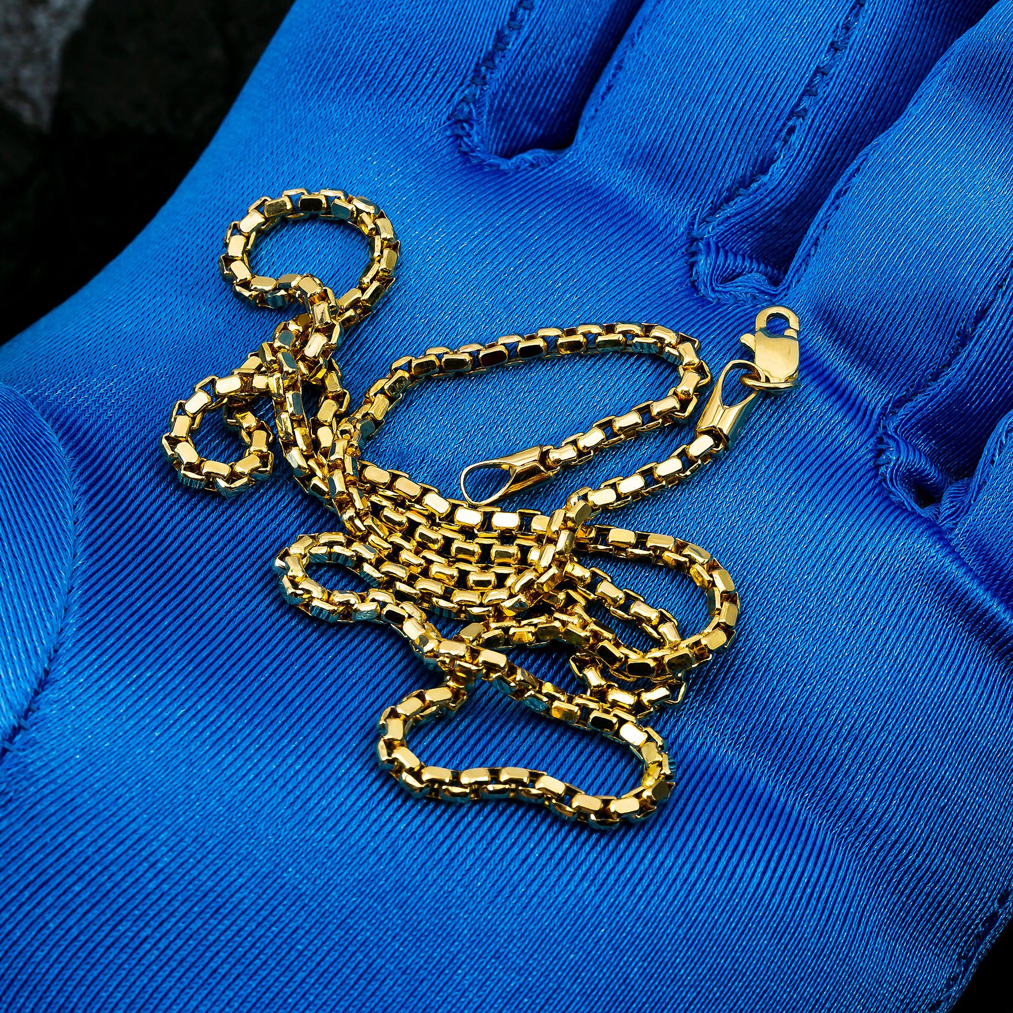 10K YELLOW GOLD 1.5MM HOLLOW BOX CHAIN