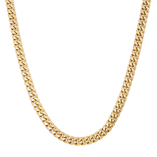 10k Yellow Gold 6mm Hollow Cuban Link Available In Sizes 18"-26"