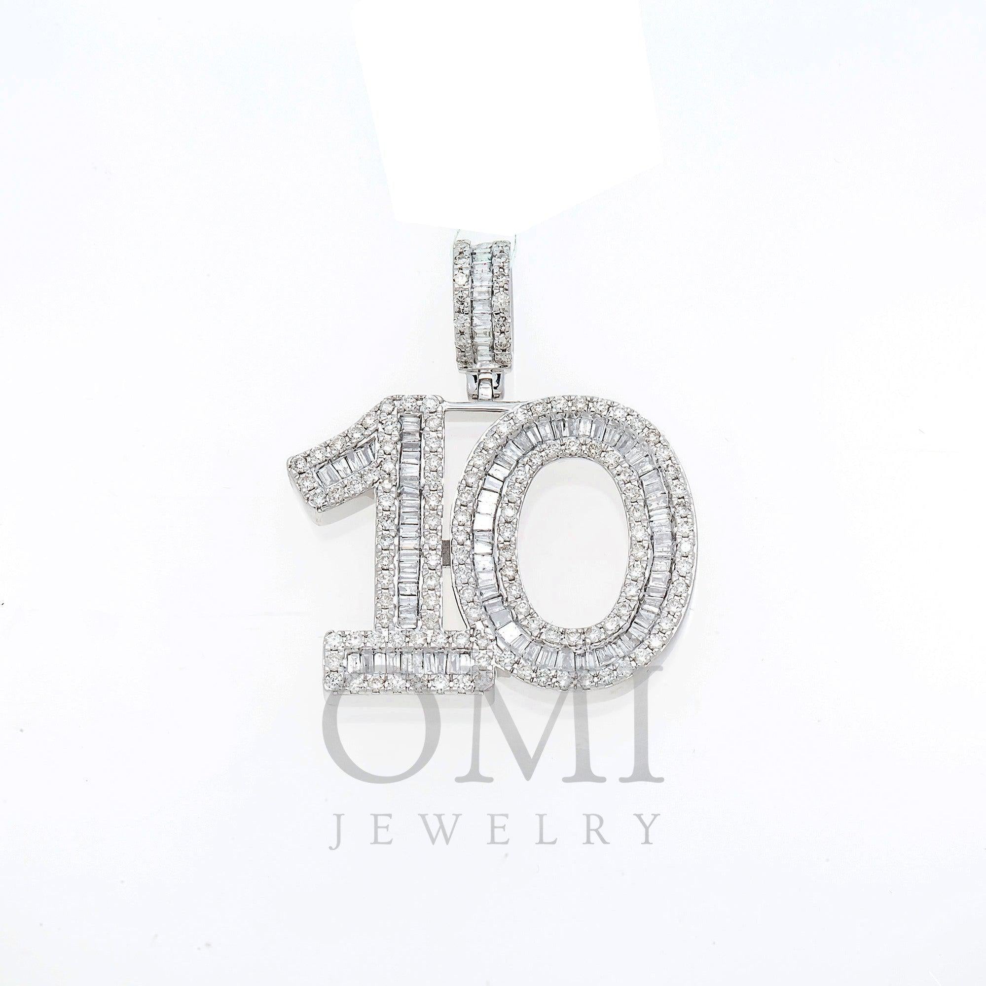 PPL AD - 14K WHITE GOLD BAGUETTE DIAMOND RING 2.04 CT size 9.5