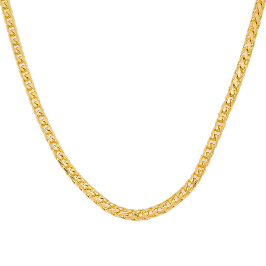 10k Yellow Gold 5mm Millennium Franco Chain Available In Sizes 18"-26"
