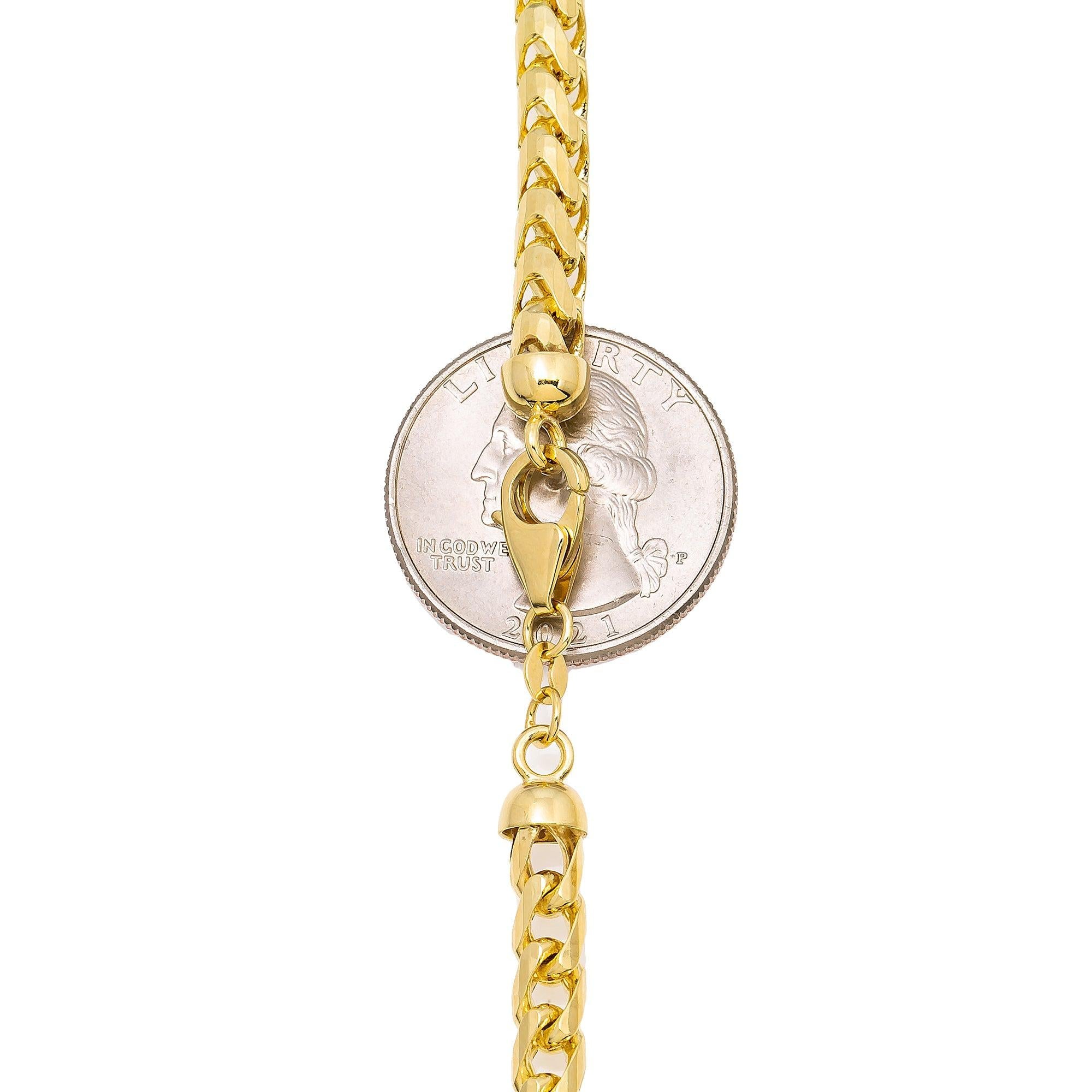 10k Yellow Gold 5mm Millennium Franco Chain Available In Sizes 18"-26"