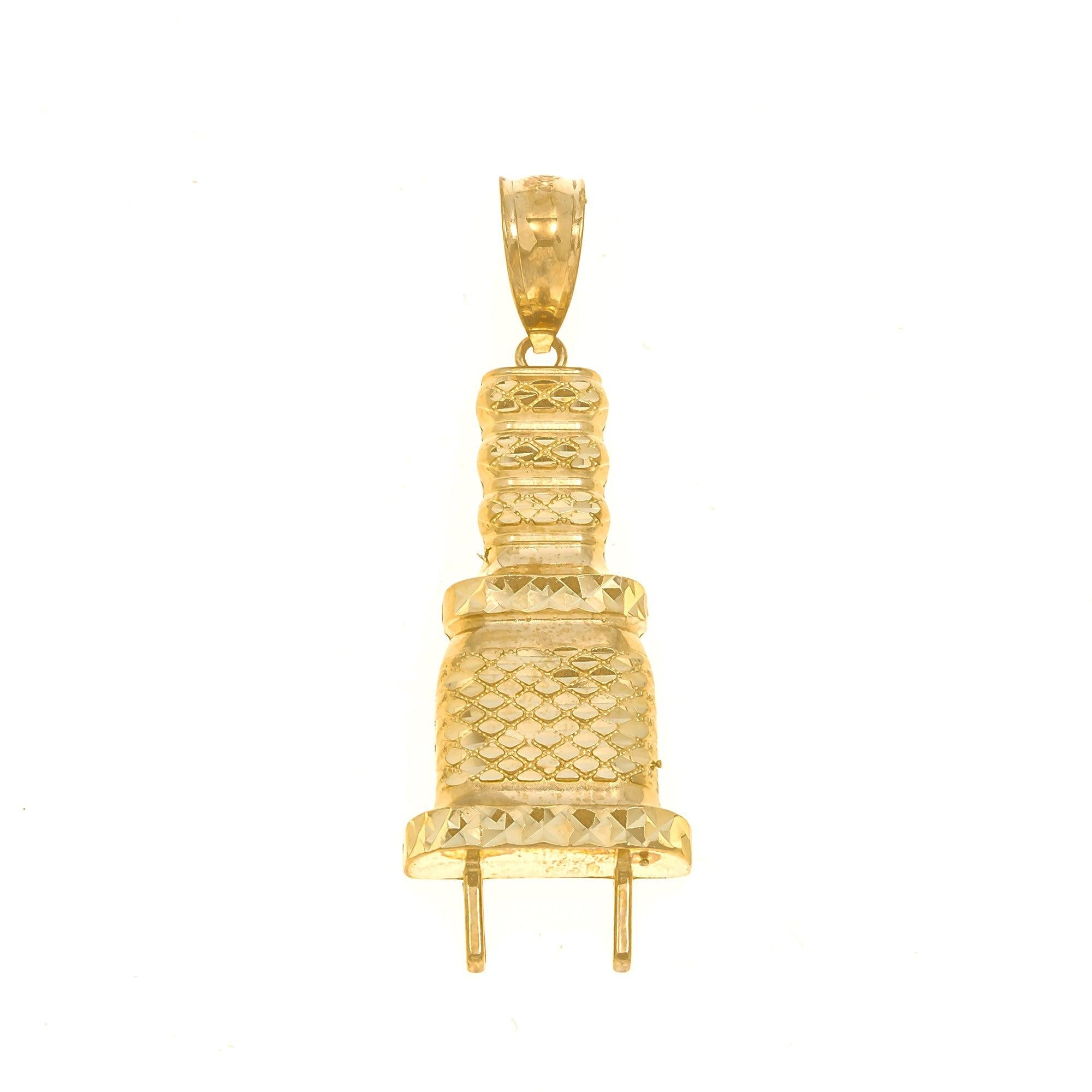 10K GOLD PLUG PENDANT 6.2G