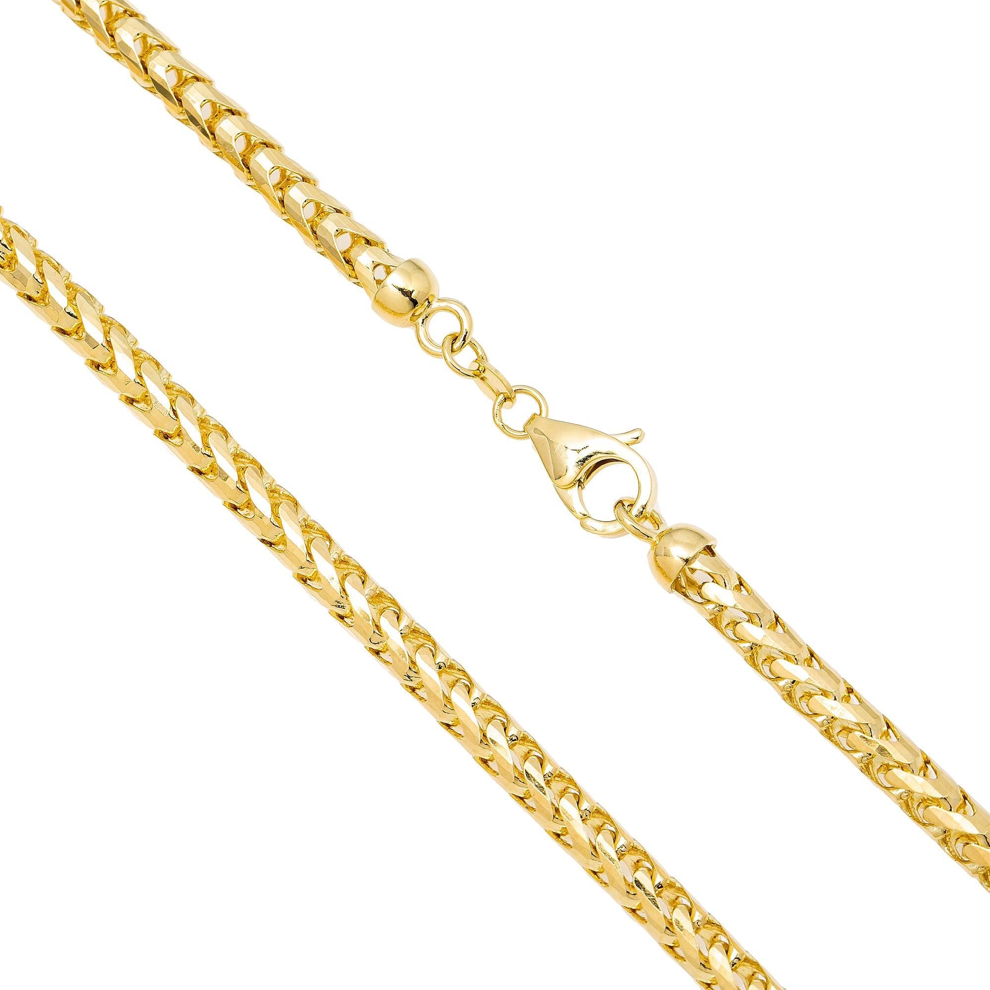 10k Yellow Gold 5mm Millennium Franco Chain Available In Sizes 18"-26"