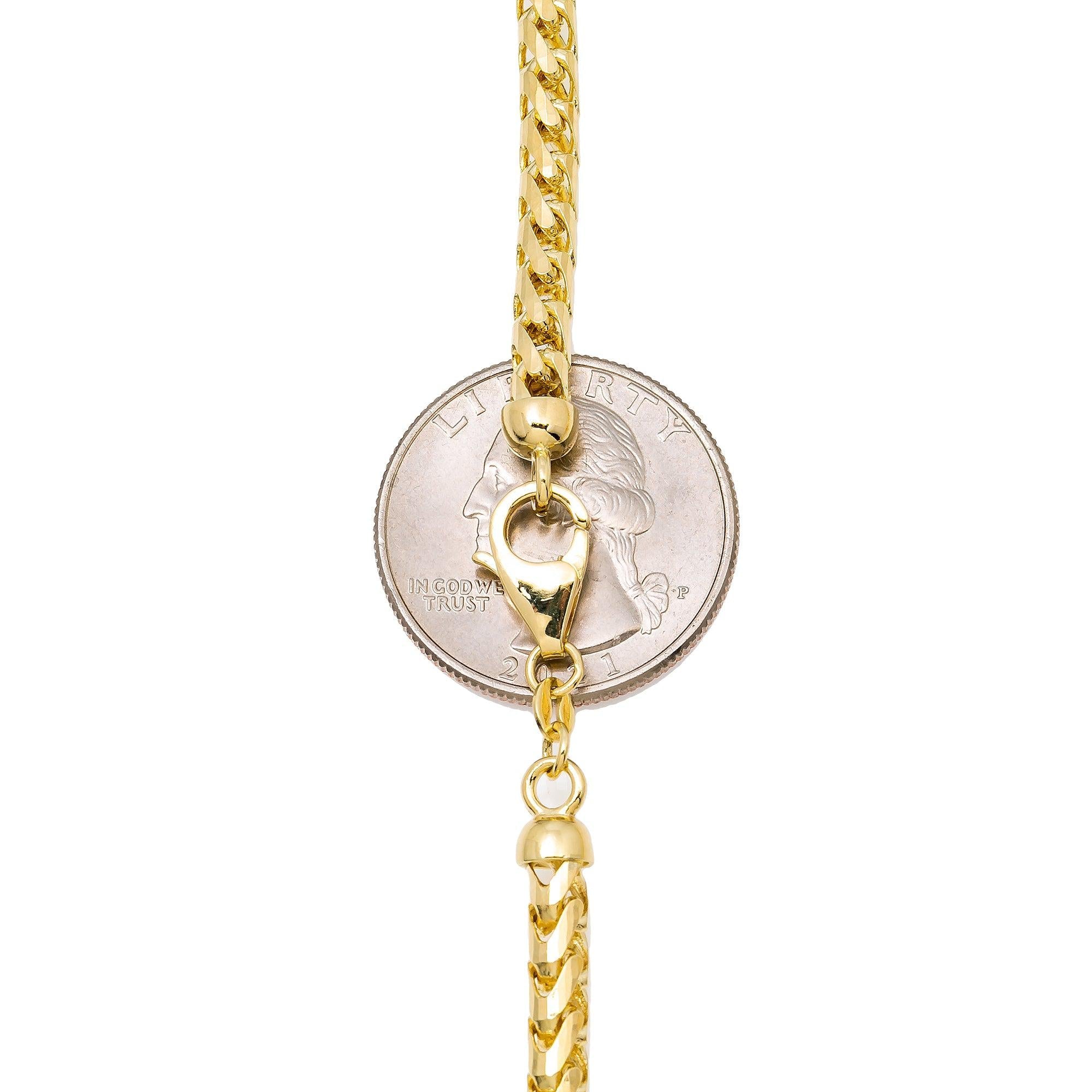 10k Yellow Gold 5mm Millennium Franco Chain Available In Sizes 18"-26"