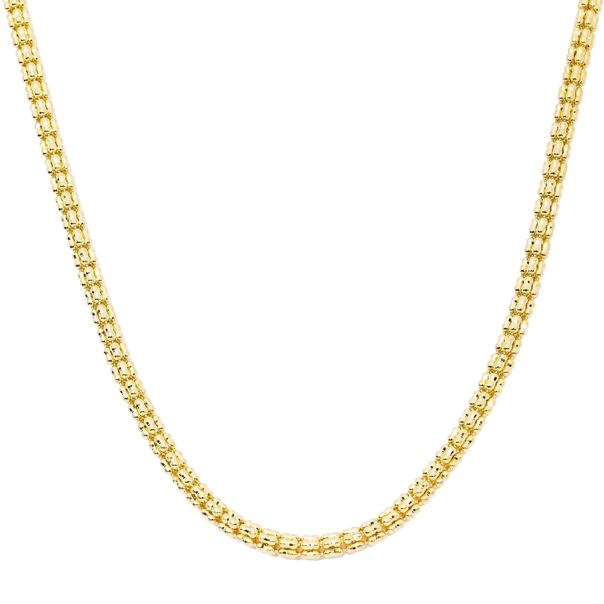 10K Yellow Gold 3.78mm Ice Chain Available In Sizes 18"-26"