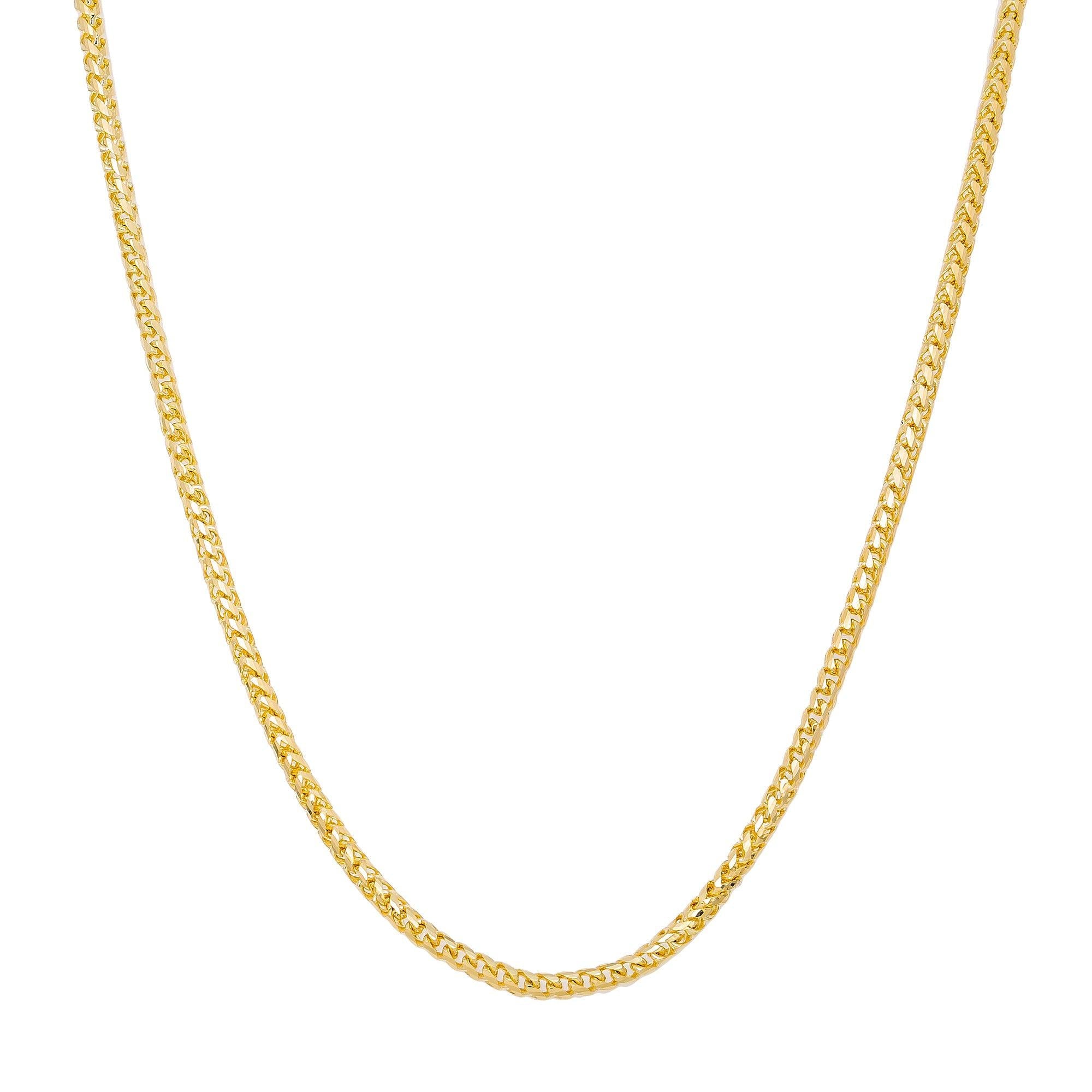 10k Yellow Gold 4mm Millennium Franco Chain Available In Sizes 18"-26"
