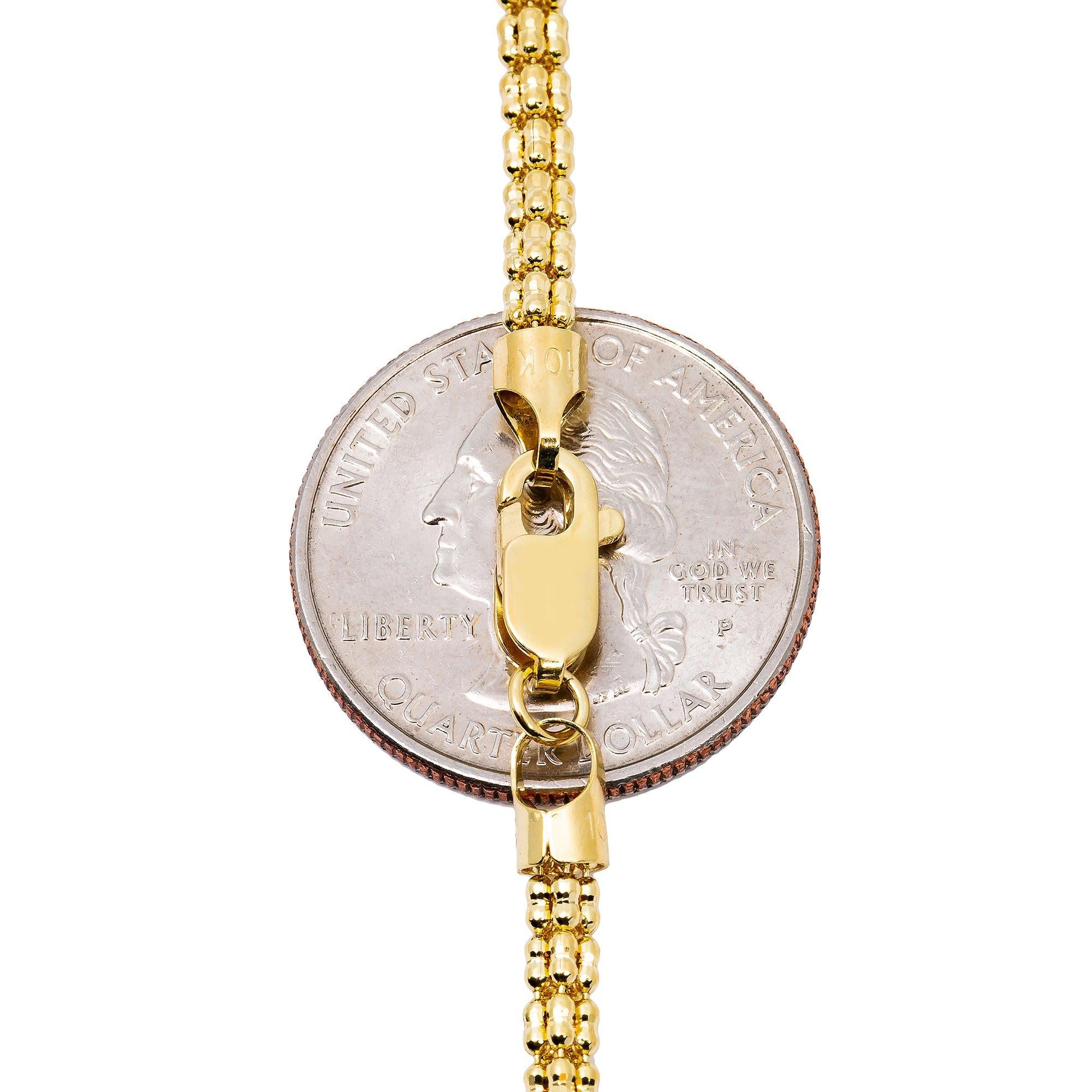 10K Yellow Gold 3.78mm Ice Chain Available In Sizes 18"-26"