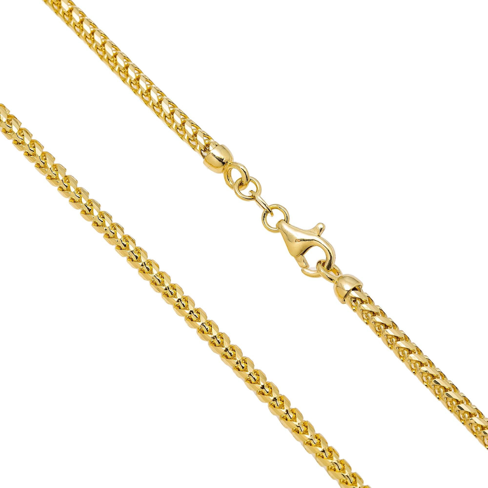 10k Yellow Gold 4mm Millennium Franco Chain Available In Sizes 18"-26"