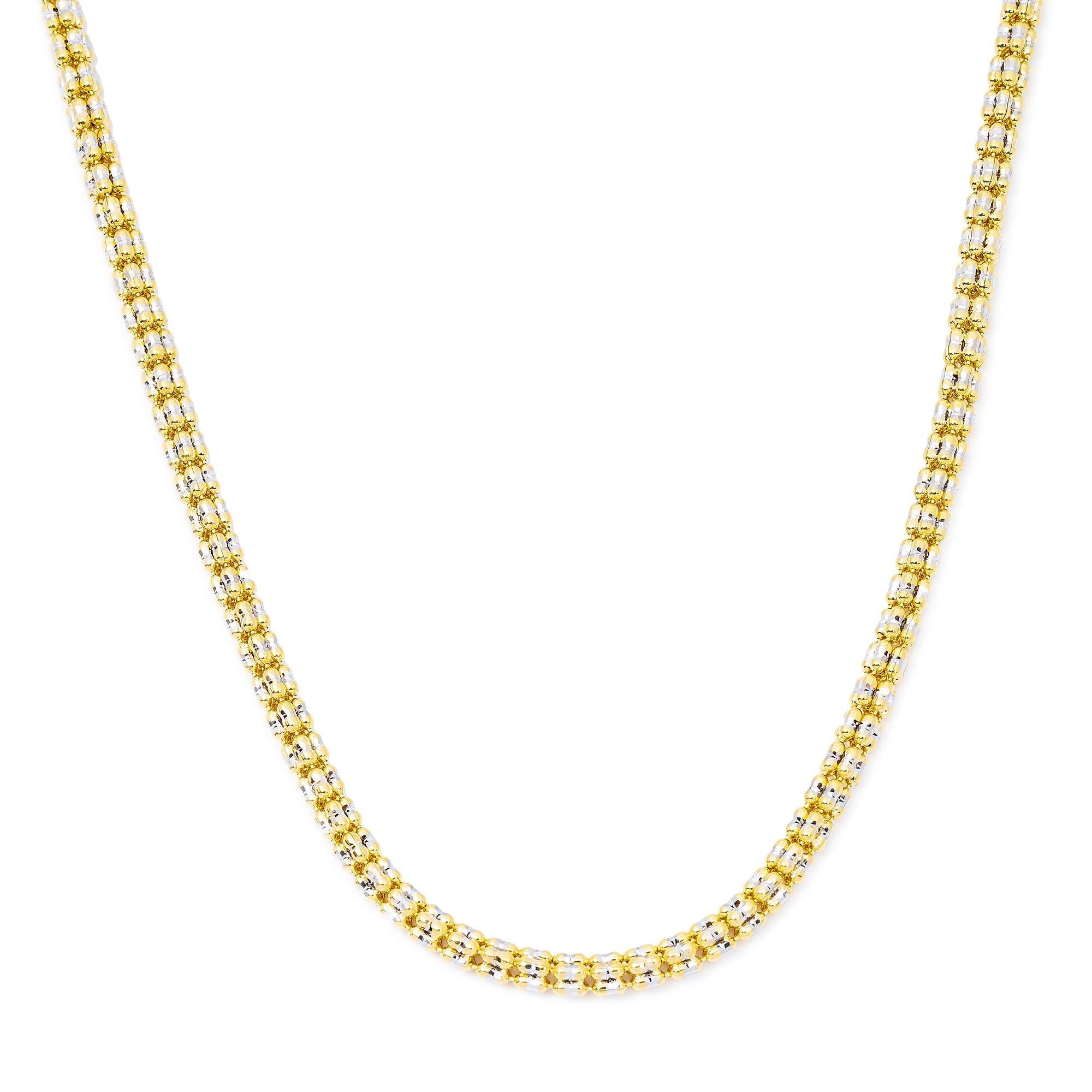10K Yellow Gold  3.16mm Ice Chain Available In Sizes 18"-26"