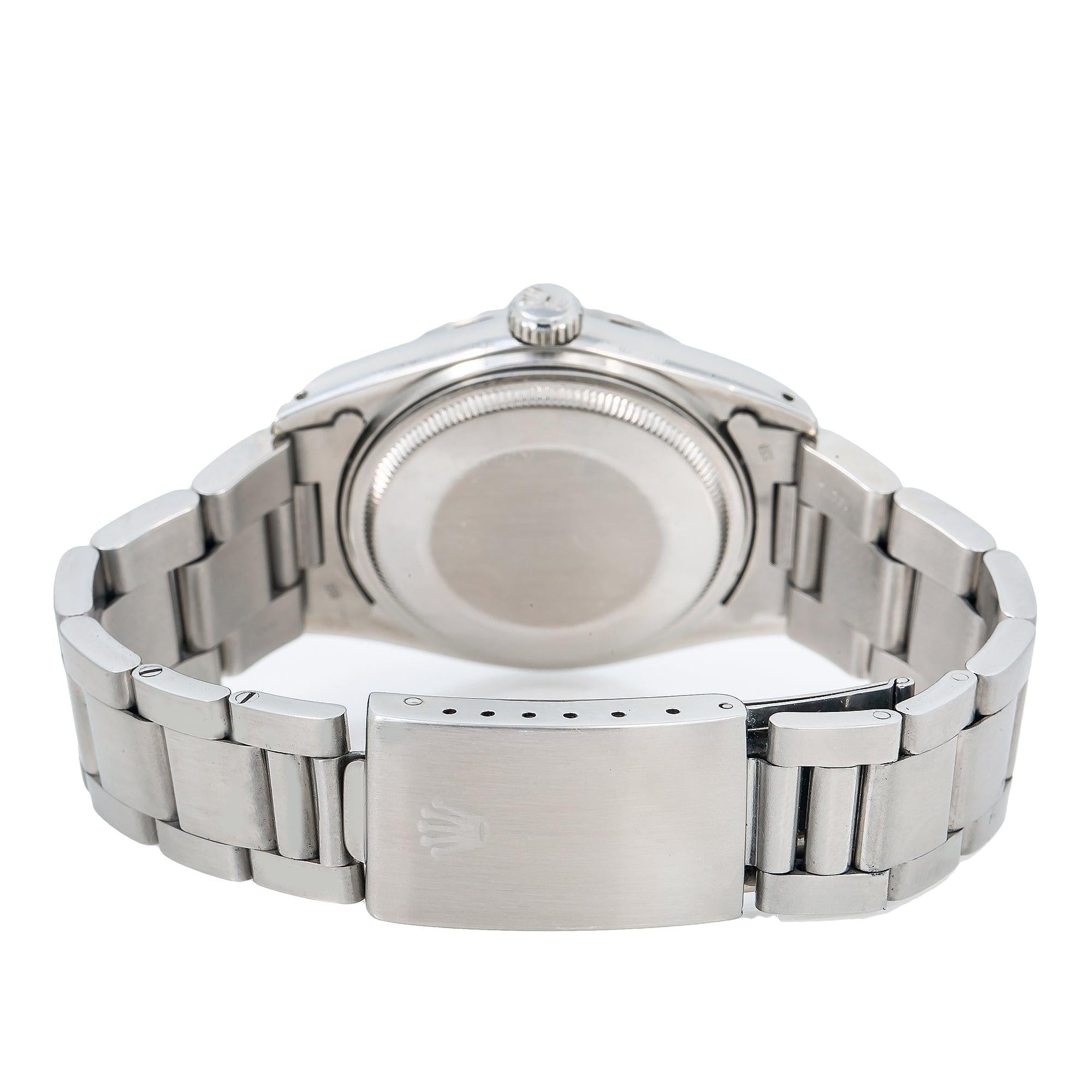 Rolex Datejust 16030 36MM Silver Diamond Dial With Stainless Steel Oyster Bracelet