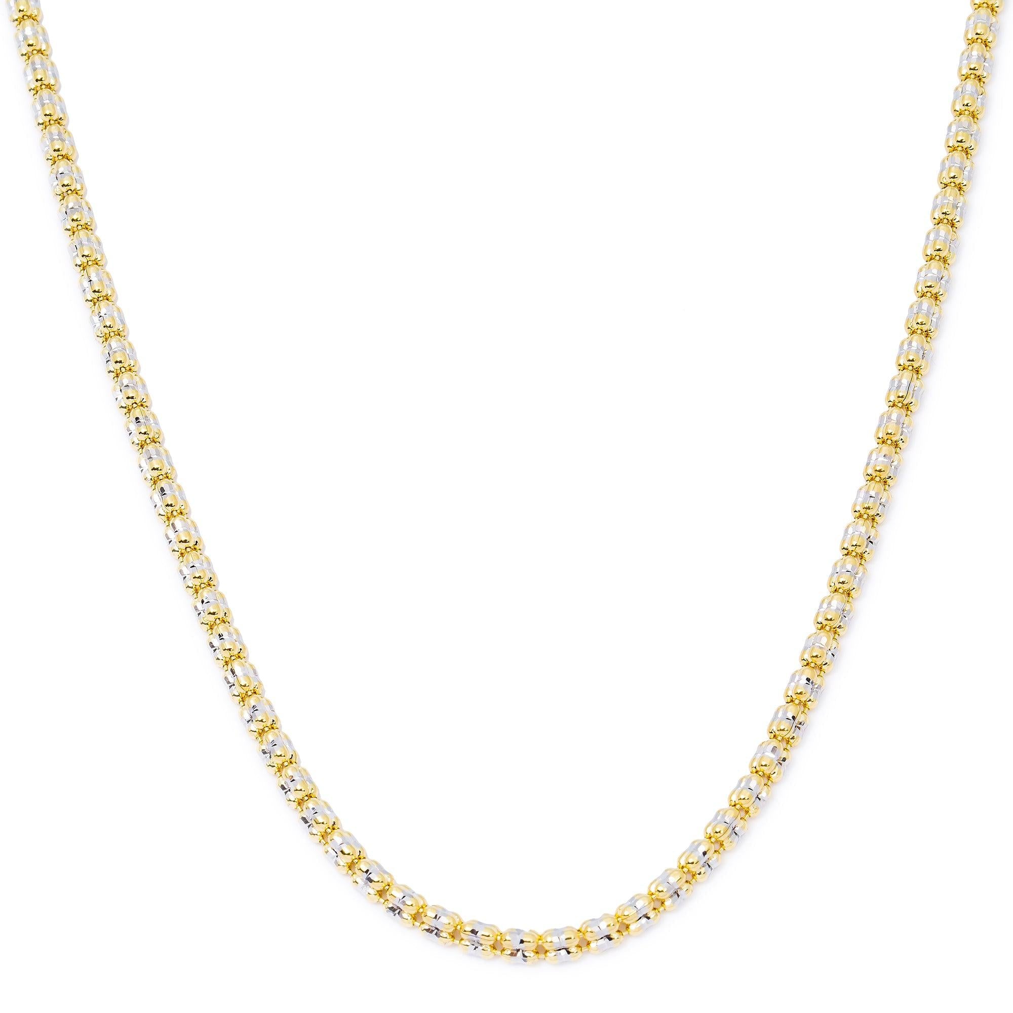 10K Yellow Gold 2.38mm Ice Chain Available In Sizes 18"-26"