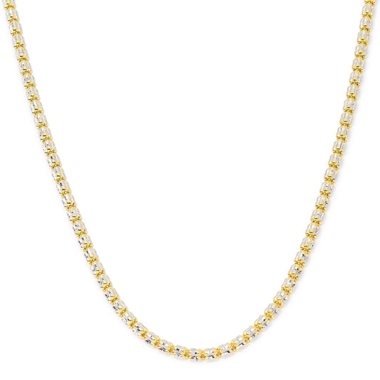 10K Yellow Gold 2.38mm Ice Chain Available In Sizes 18"-26"