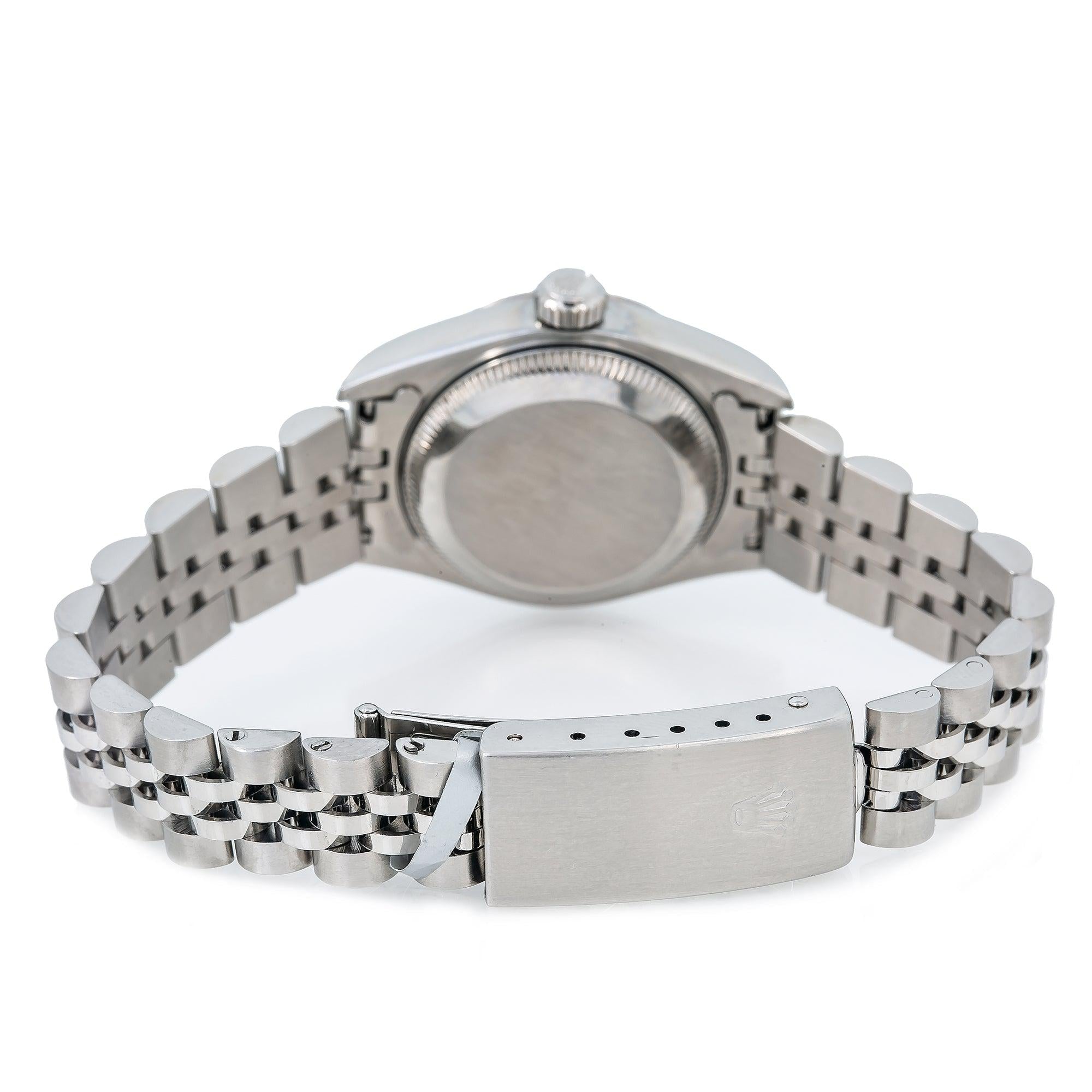 Rolex Lady-Datejust 26MM Blue Diamond Dial With Stainless Steel Bracelet