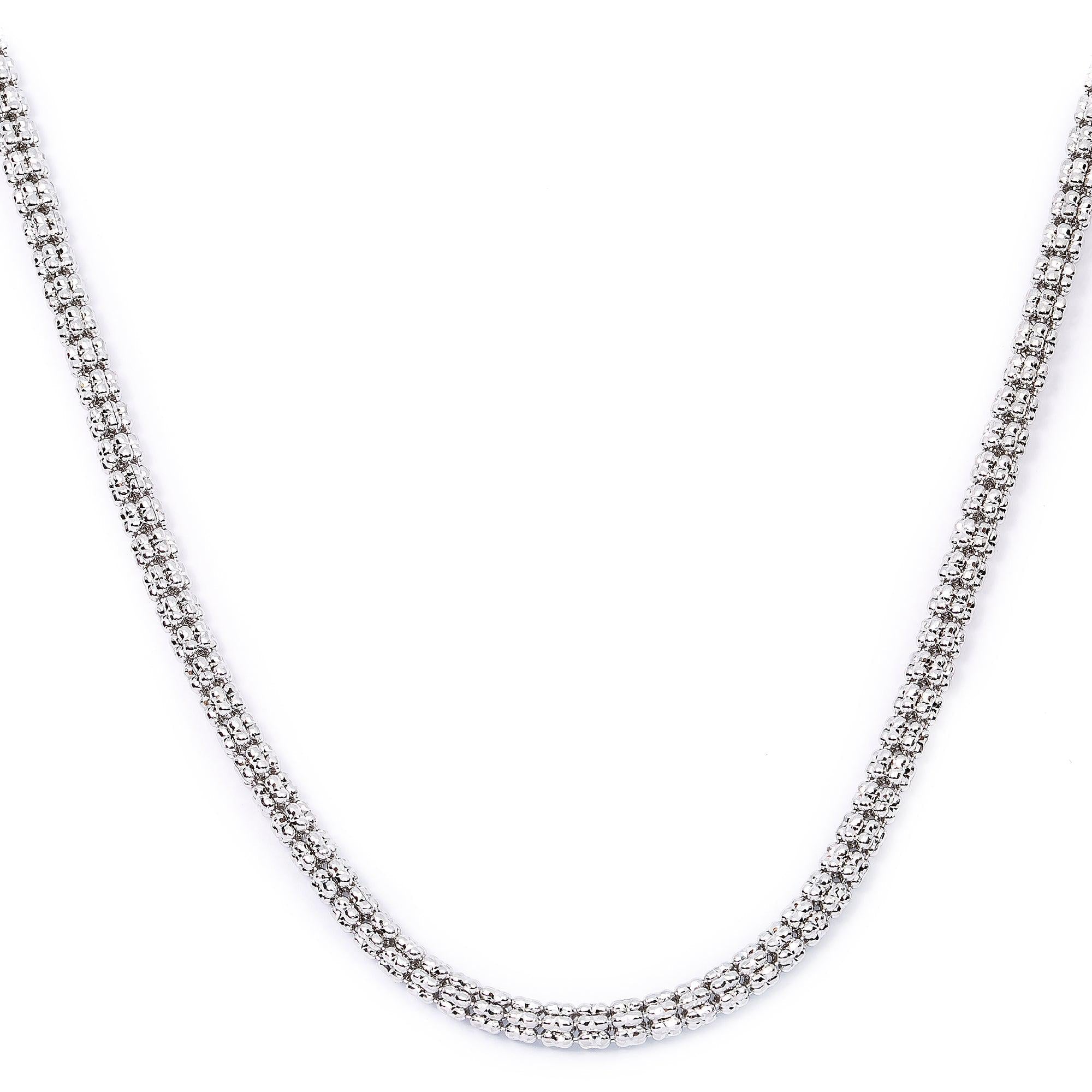 10K WHITE GOLD 3.43MM ICE CHAIN