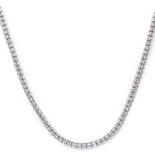10K WHITE GOLD 3.43MM ICE CHAIN