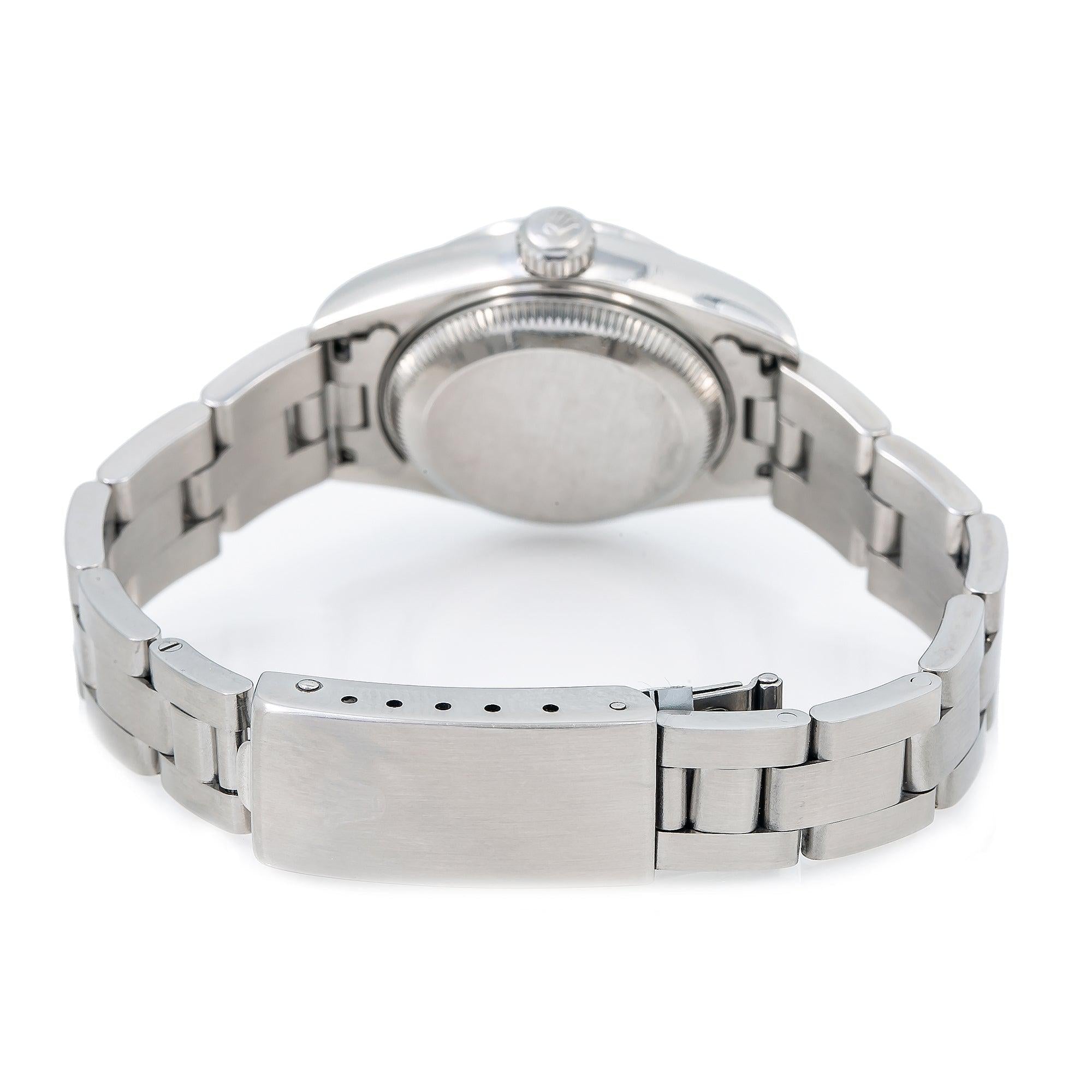 Rolex Oyster Perpetual Lady Date 69160 26MM White Dial With Stainless Steel Oyster Bracelet