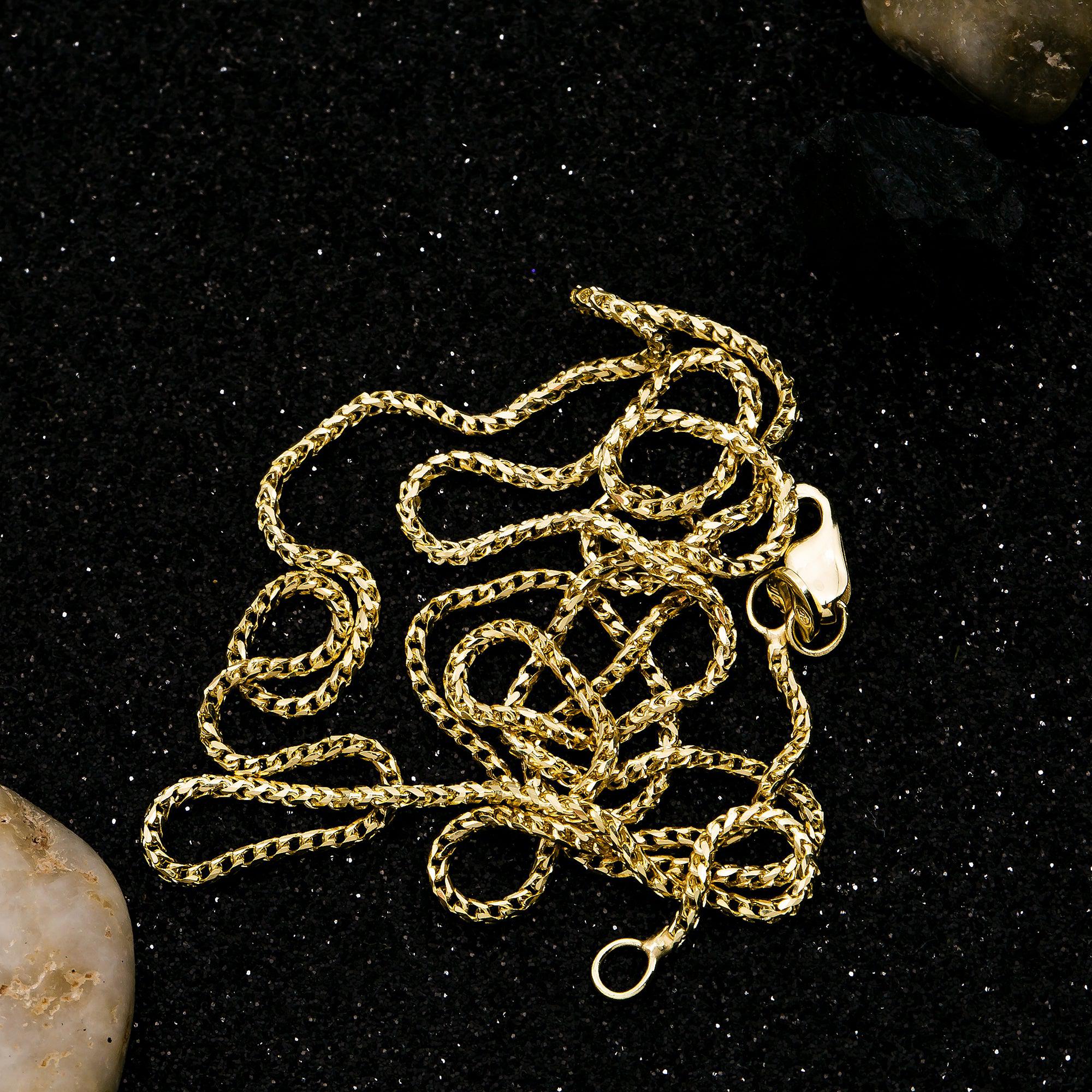 10k Yellow Gold 2mm Millennium Franco Chain Available In Sizes 18"-26"