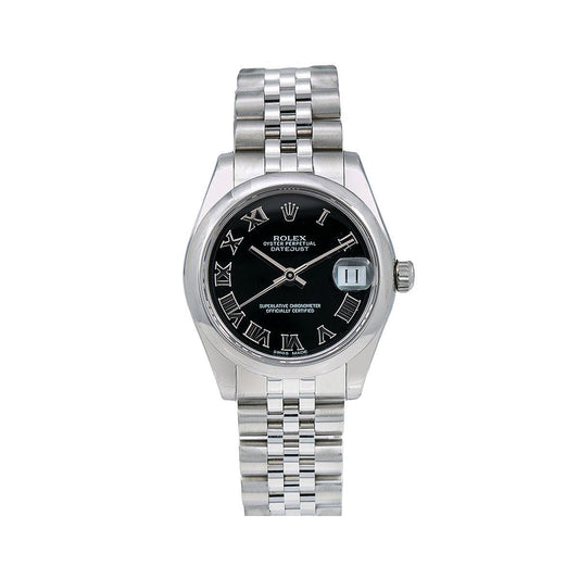 Rolex Datejust 178240 31MM Black Dial With Stainless Steel Jubilee Bracelet