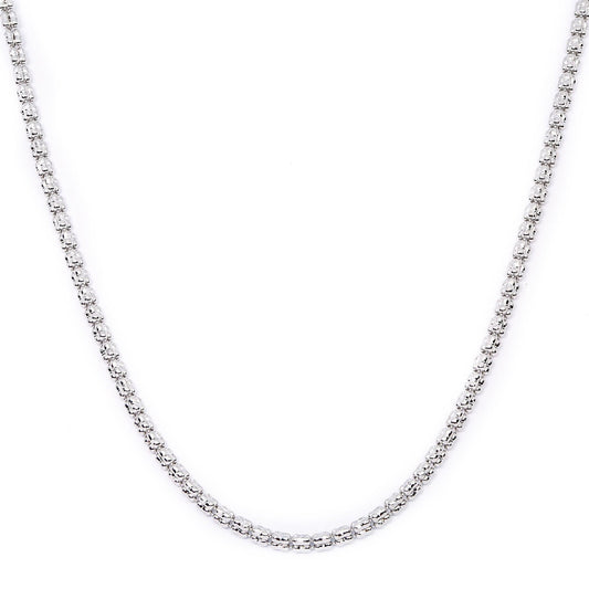 10K White Gold Ice Chain 2.33mm Available In Sizes 18"-26"