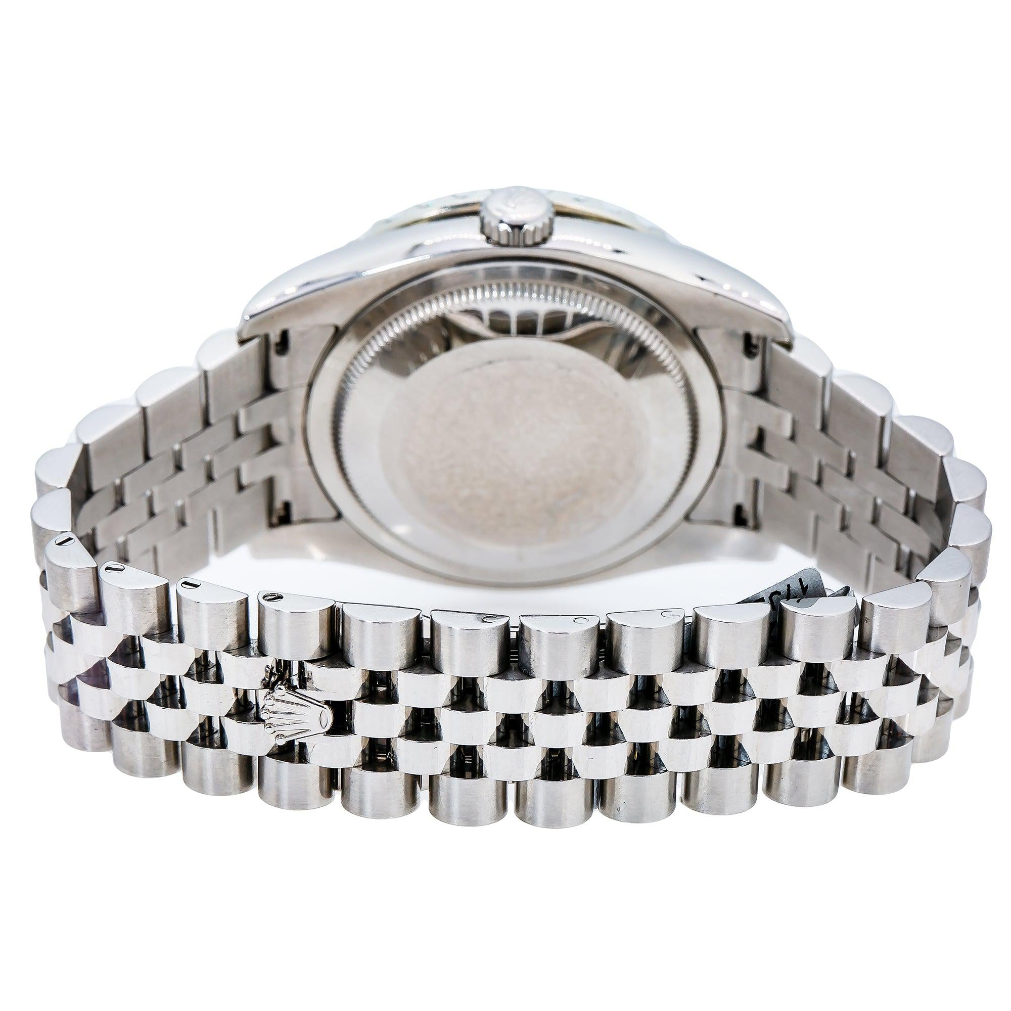 Rolex Datejust 116234 36MM Purple and Green Diamond Dial With 3.75 CT Diamonds