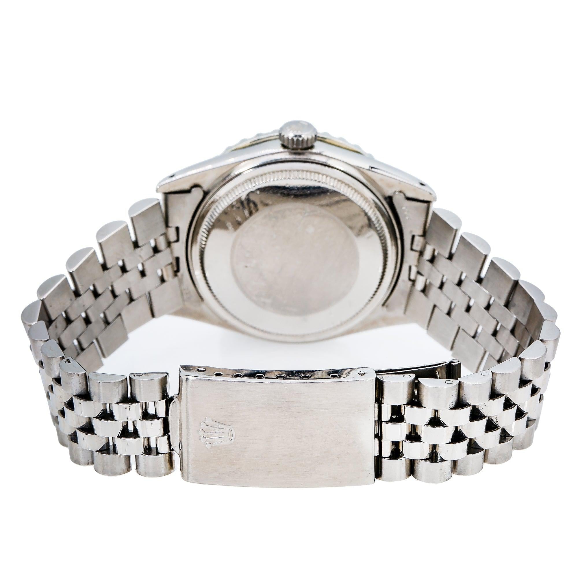 Rolex Datejust 16014 36MM White Diamond Dial With Stainless Steel Bracelet