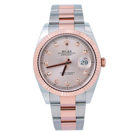 Rolex Datejust 41 126331 41MM Pink Diamond Dial With Two Tone Jubilee Bracelet
