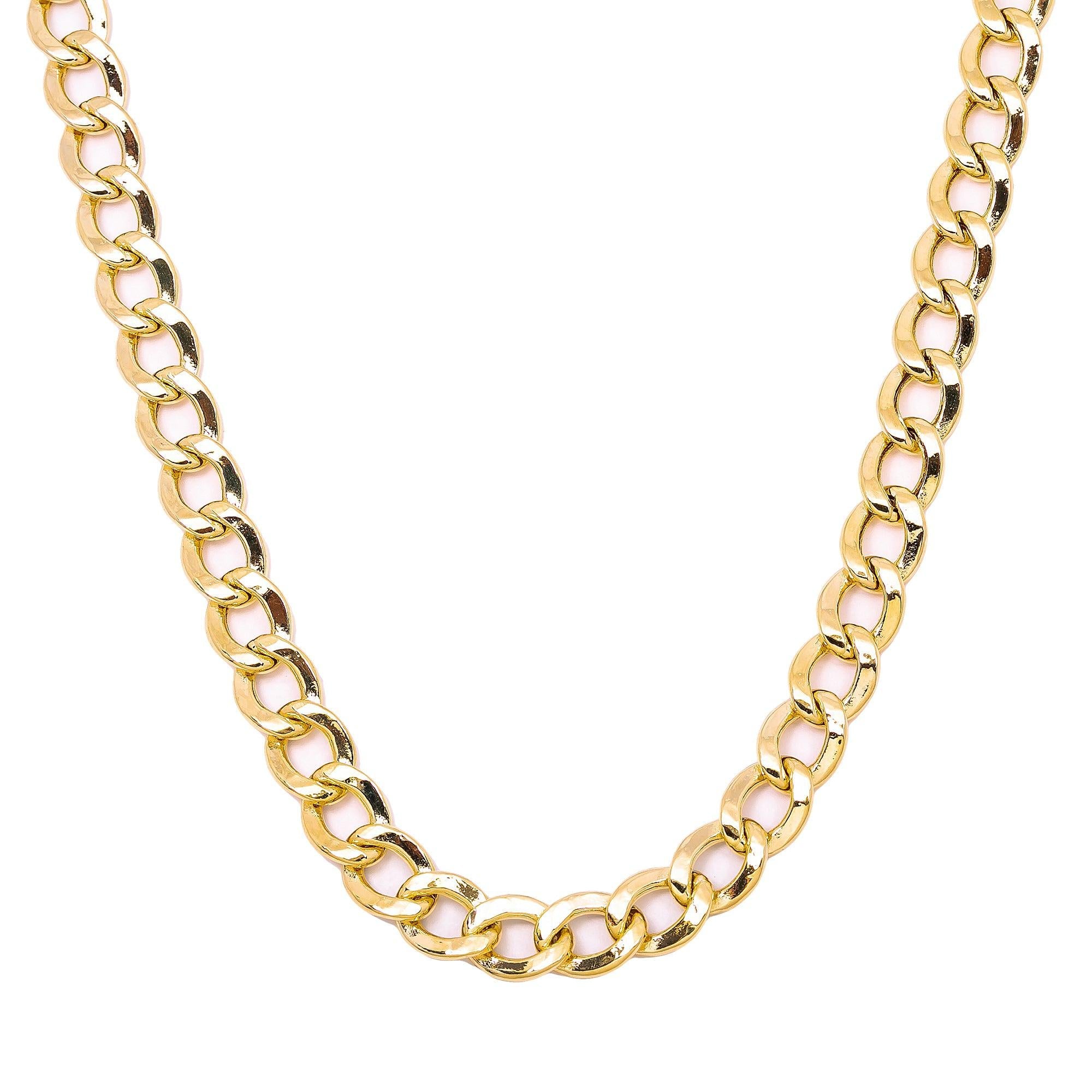 10K Yellow Gold 6.26mm Hollow Cuban Link Chain Available In Sizes 18"-26"