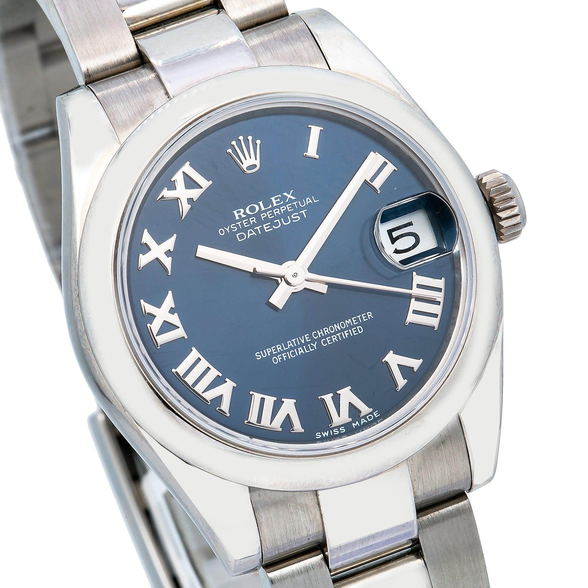 Rolex Lady-Datejust 178240 31MM Blue Dial With Stainless Steel Oyster Bracelet