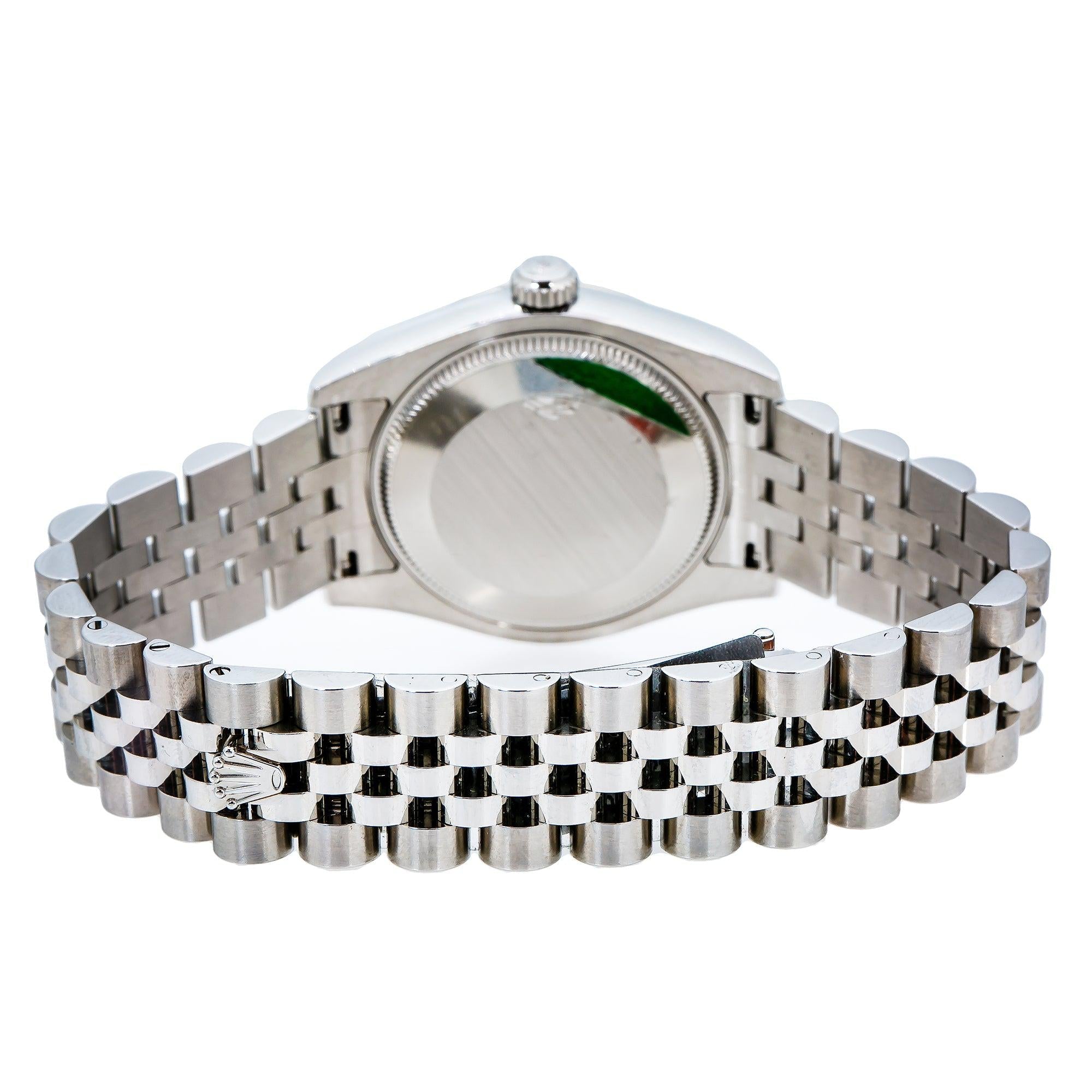 Rolex Lady-Datejust 178274 31MM Black Floral Dial With Stainless Steel Jubilee Bracelet