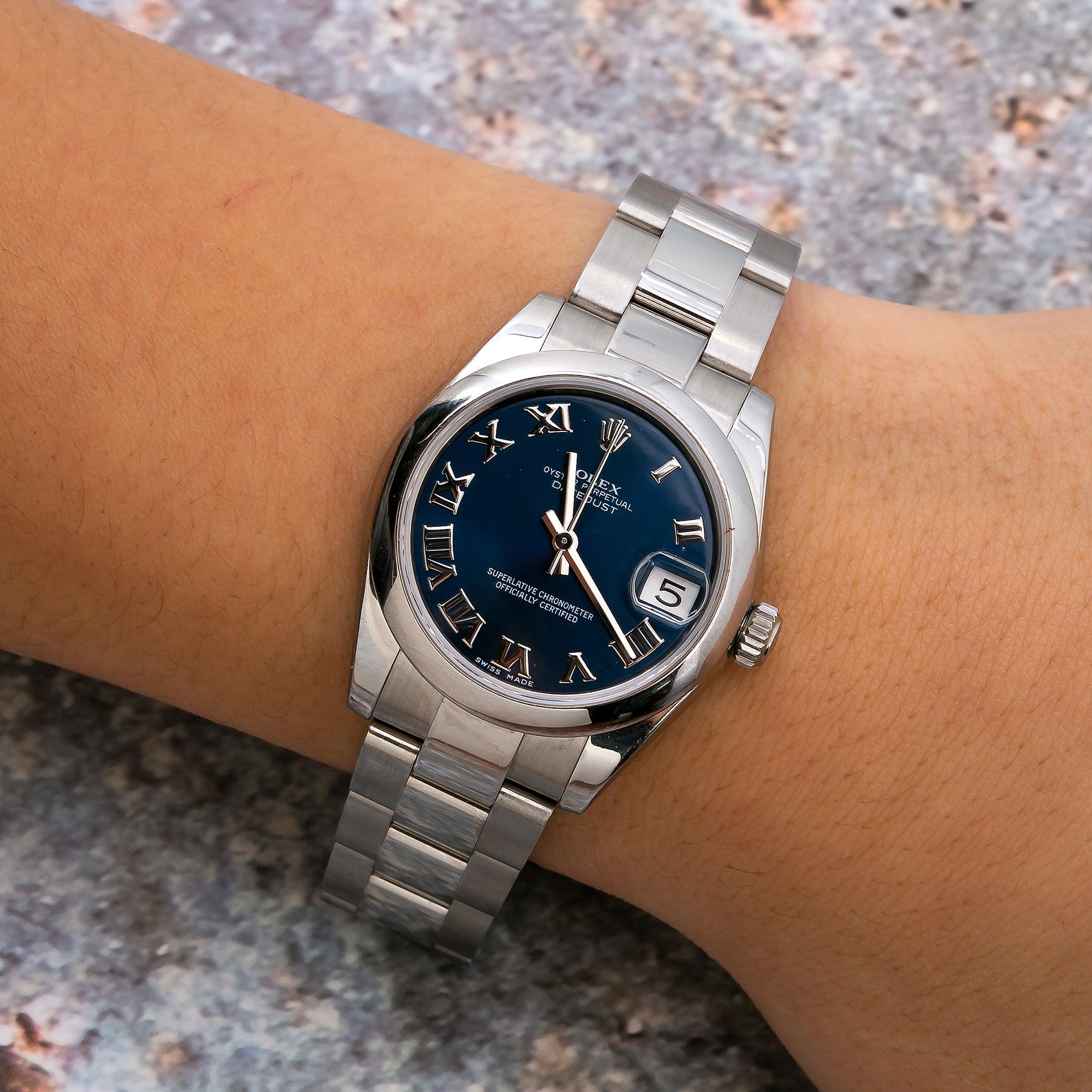 Rolex Lady-Datejust 178240 31MM Blue Dial With Stainless Steel Oyster Bracelet