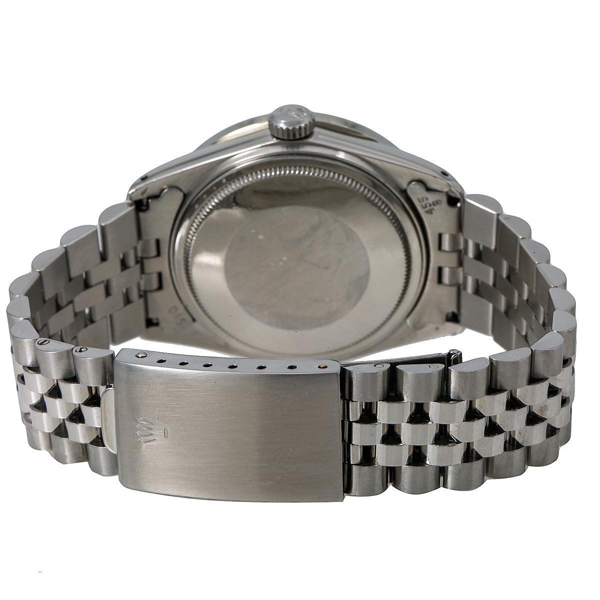 Rolex Datejust Diamond Watch, 1601 36mm, White Diamond Dial With 1.40 CT Diamonds