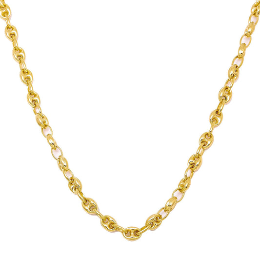 10K Yellow Gold 4.67mm Puff Chain Available In Sizes 18"-26"