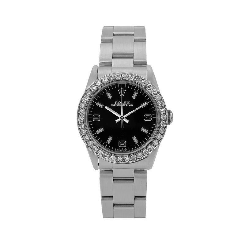 Rolex Oyster Perpetual Date 69240 26MM Black Dial With Stainless Steel Oyster Bracelet