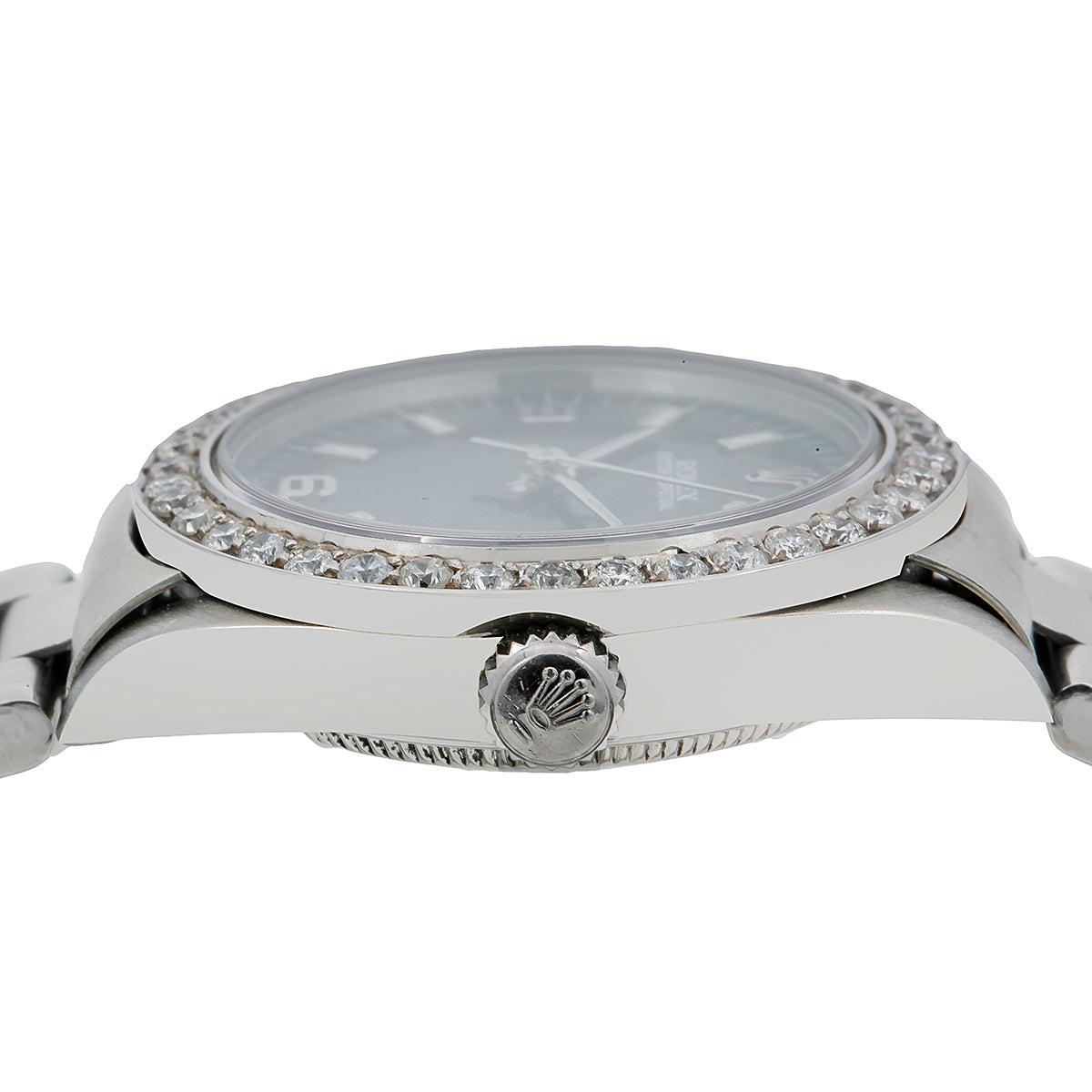 Rolex Oyster Perpetual Date 69240 26MM Black Dial With Stainless Steel Oyster Bracelet