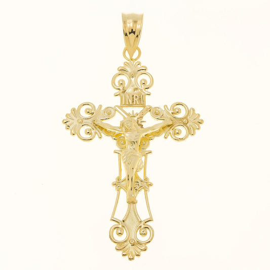 10K GOLD CRUCIFIX PENDANT 21.8G