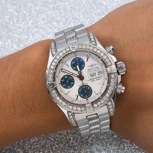 Breitling Superocean Chronograph II A13340 42MM White Dial With Stainless Steel Bracelet