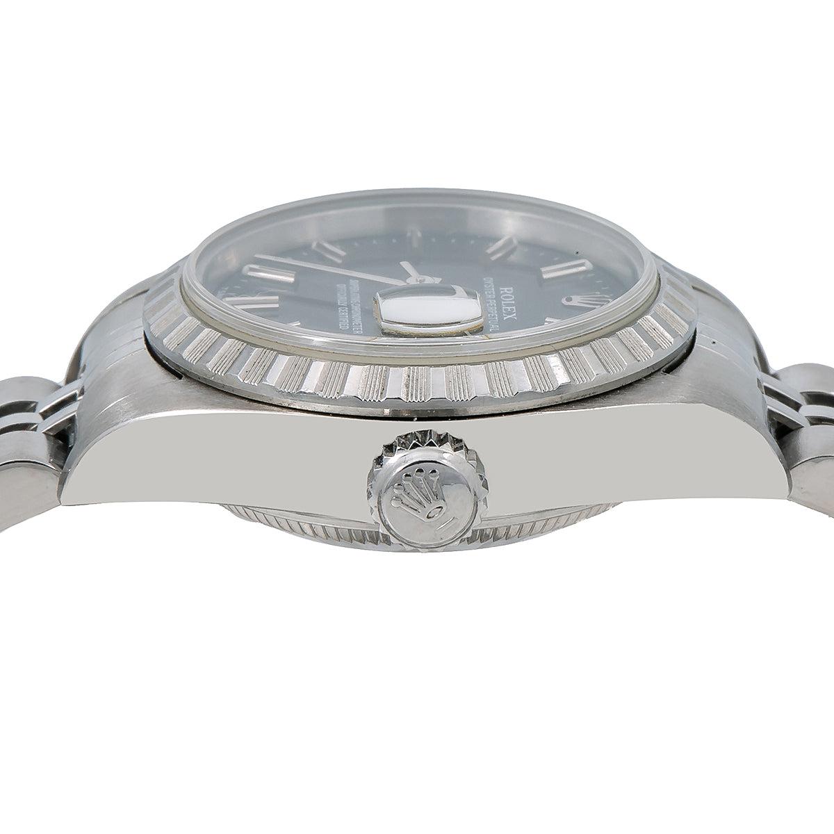 Rolex Oyster Perpetual Date 69240 26MM Black Dial With Stainless Steel Jubilee Bracelet