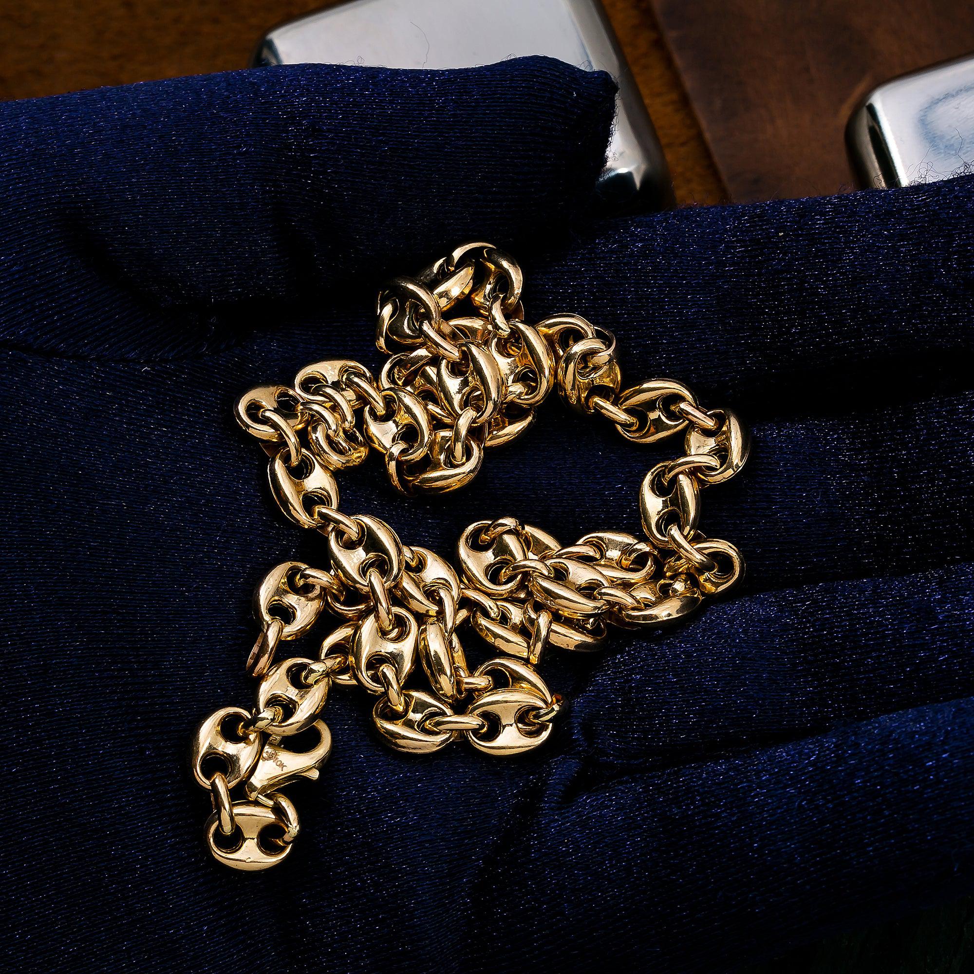 10K Yellow Gold 4.67mm Puff Chain Available In Sizes 18"-26"