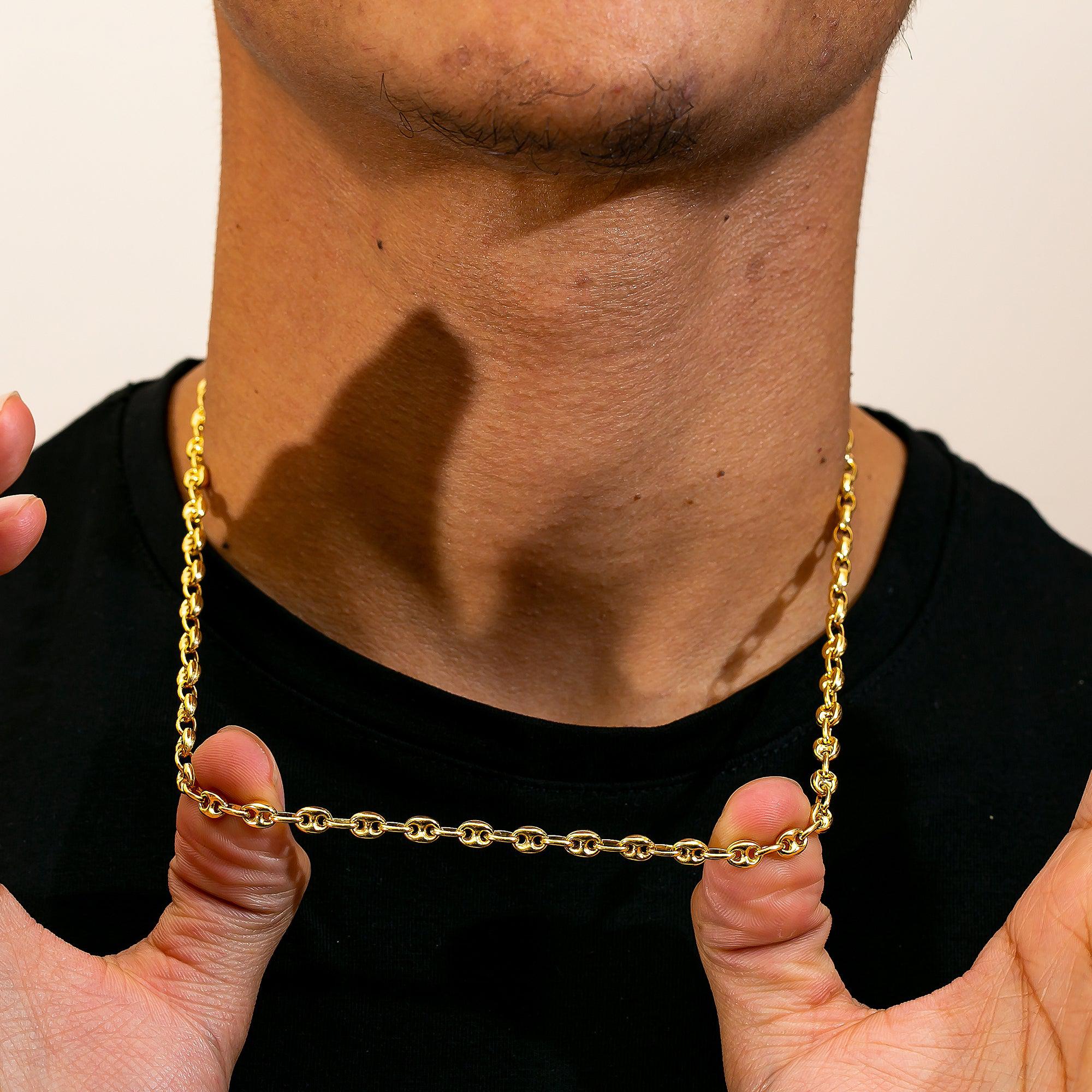 10K Yellow Gold 4.67mm Puff Chain Available In Sizes 18"-26"