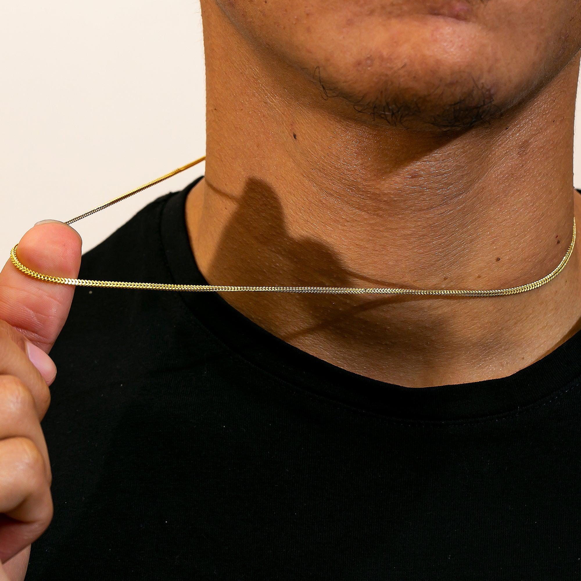 10K Yellow Gold 2mm Hollow Box Franco Chain Available In Sizes 18"-26"