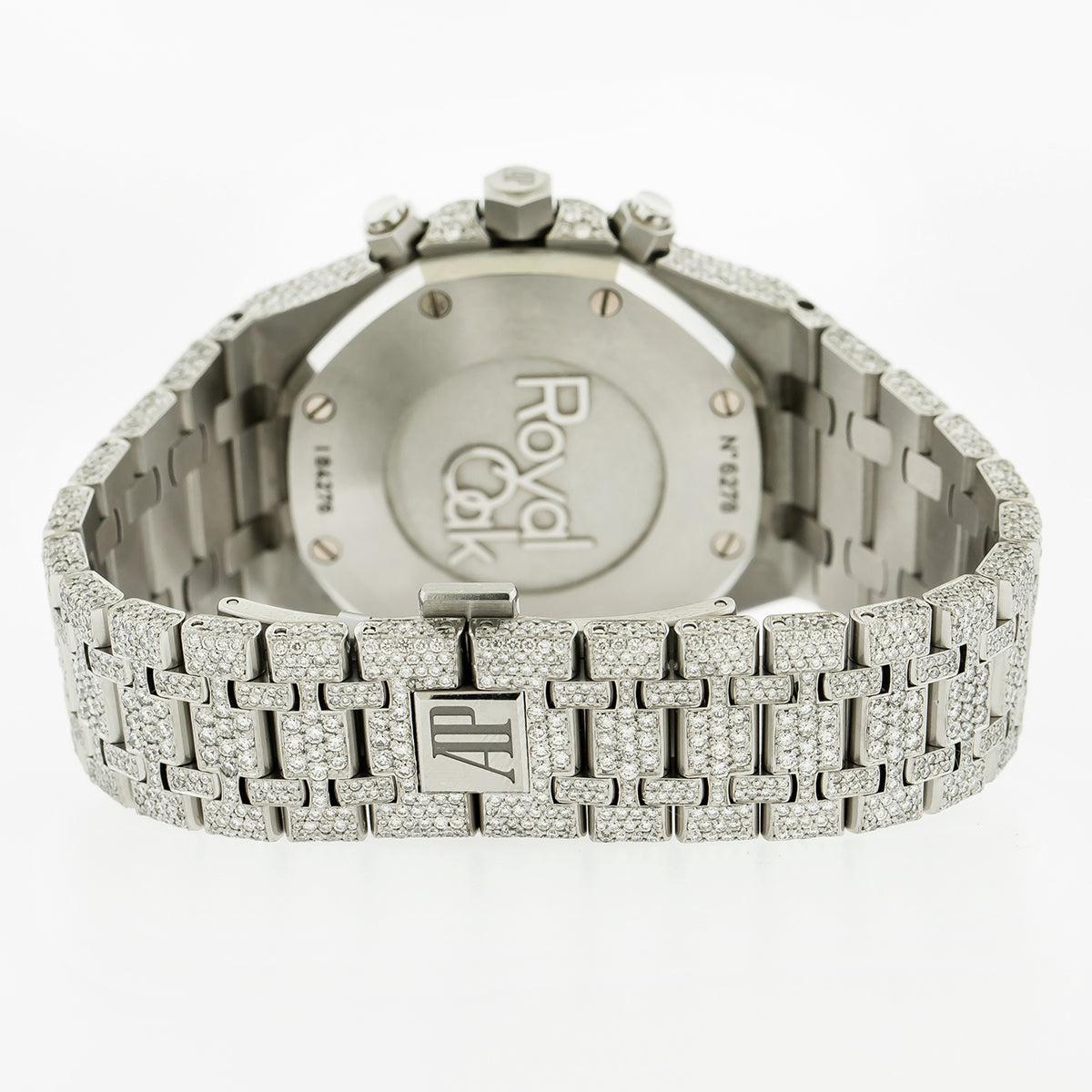 Audemars Piguet Royal Oak Chronograph 26320ST 41mm Black Dial With 23.75 CT Diamonds