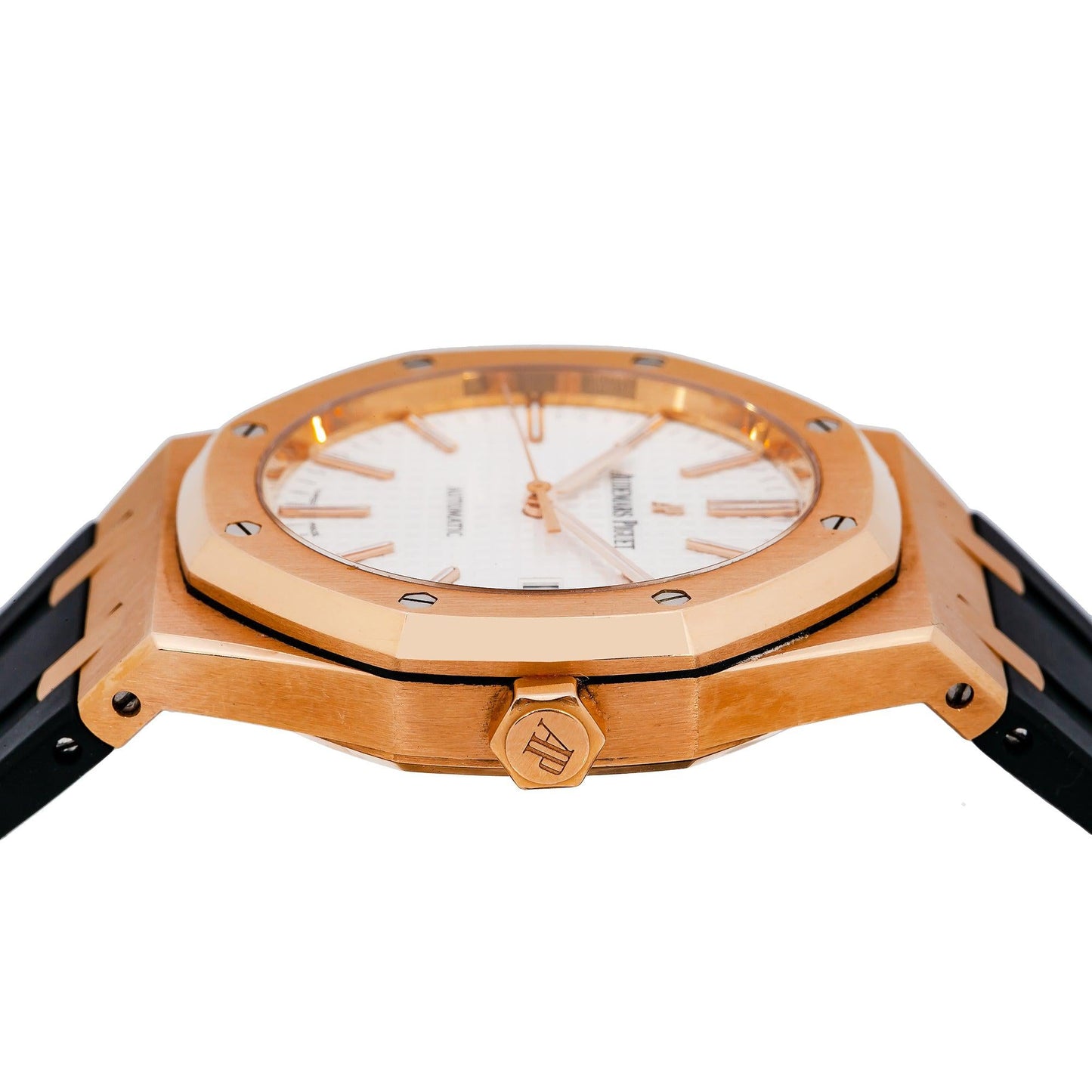 Audemars Piguet Royal Oak Selfwinding 15400OR 41MM White Dial With Rubber Bracelet